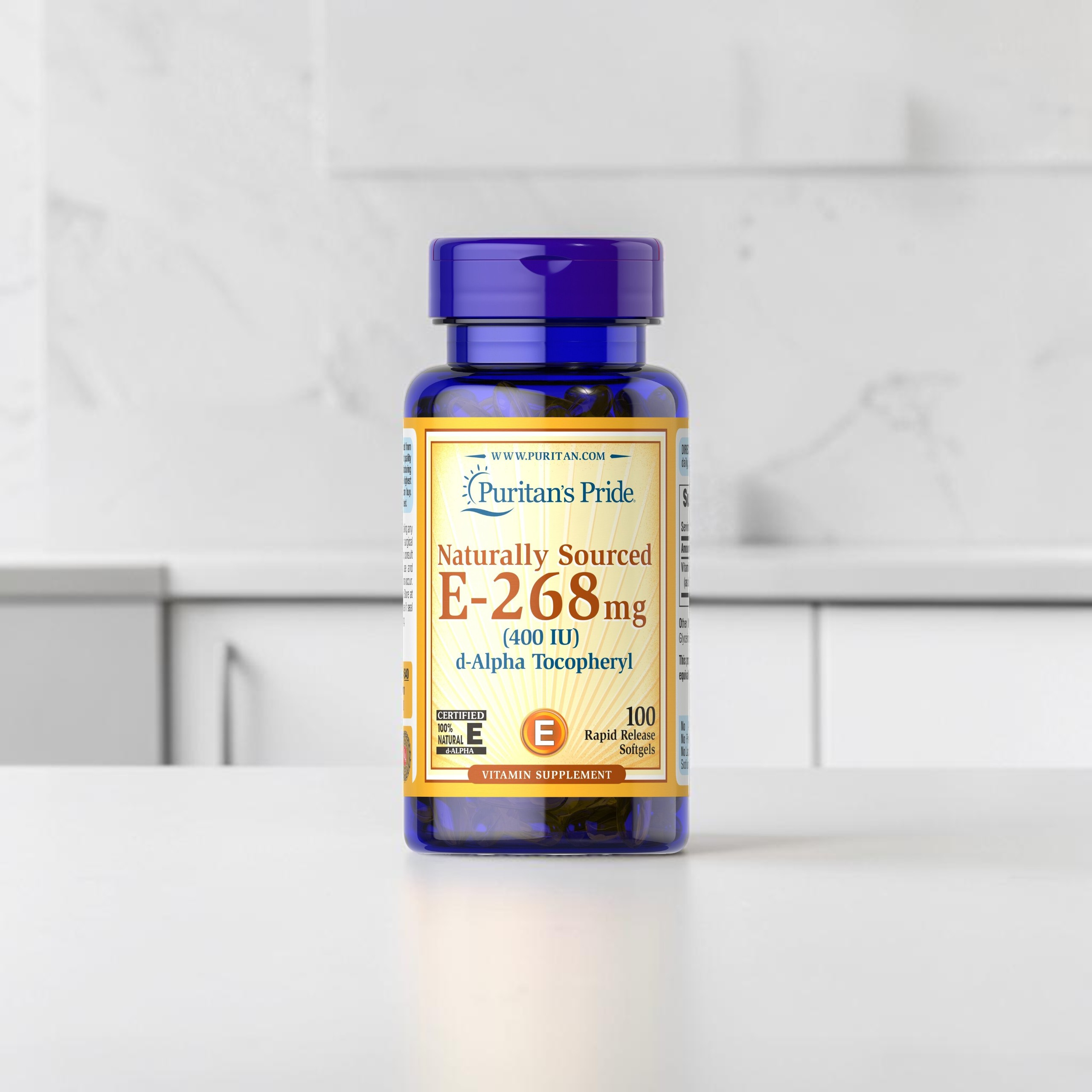 PURITAN'S PRIDE - Vitamin E Natural Sourced - 400 IU - 100softgels