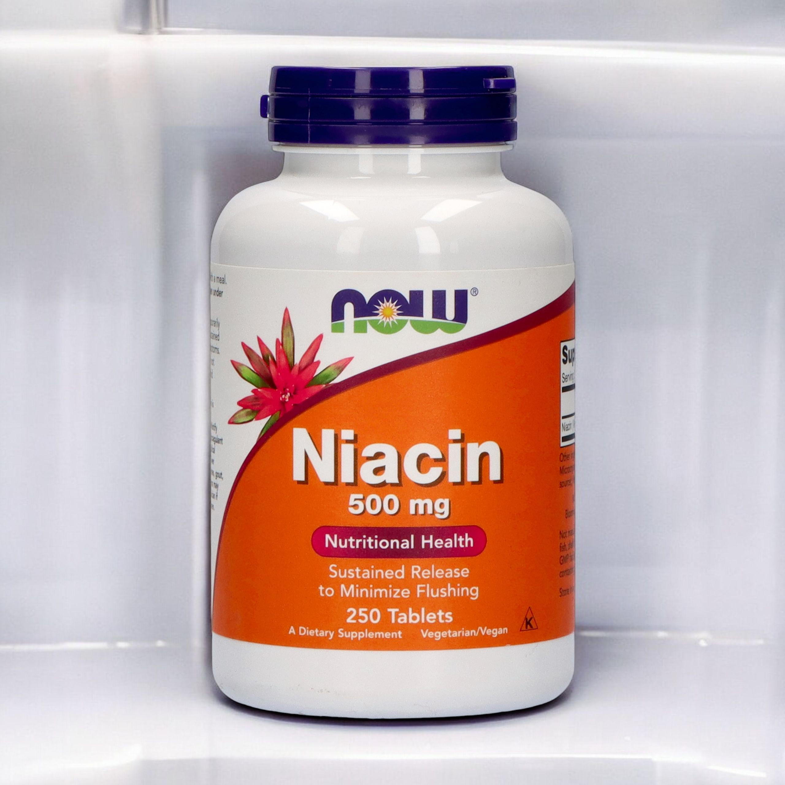 NOW Niacin 500mg - 3x 250tabs