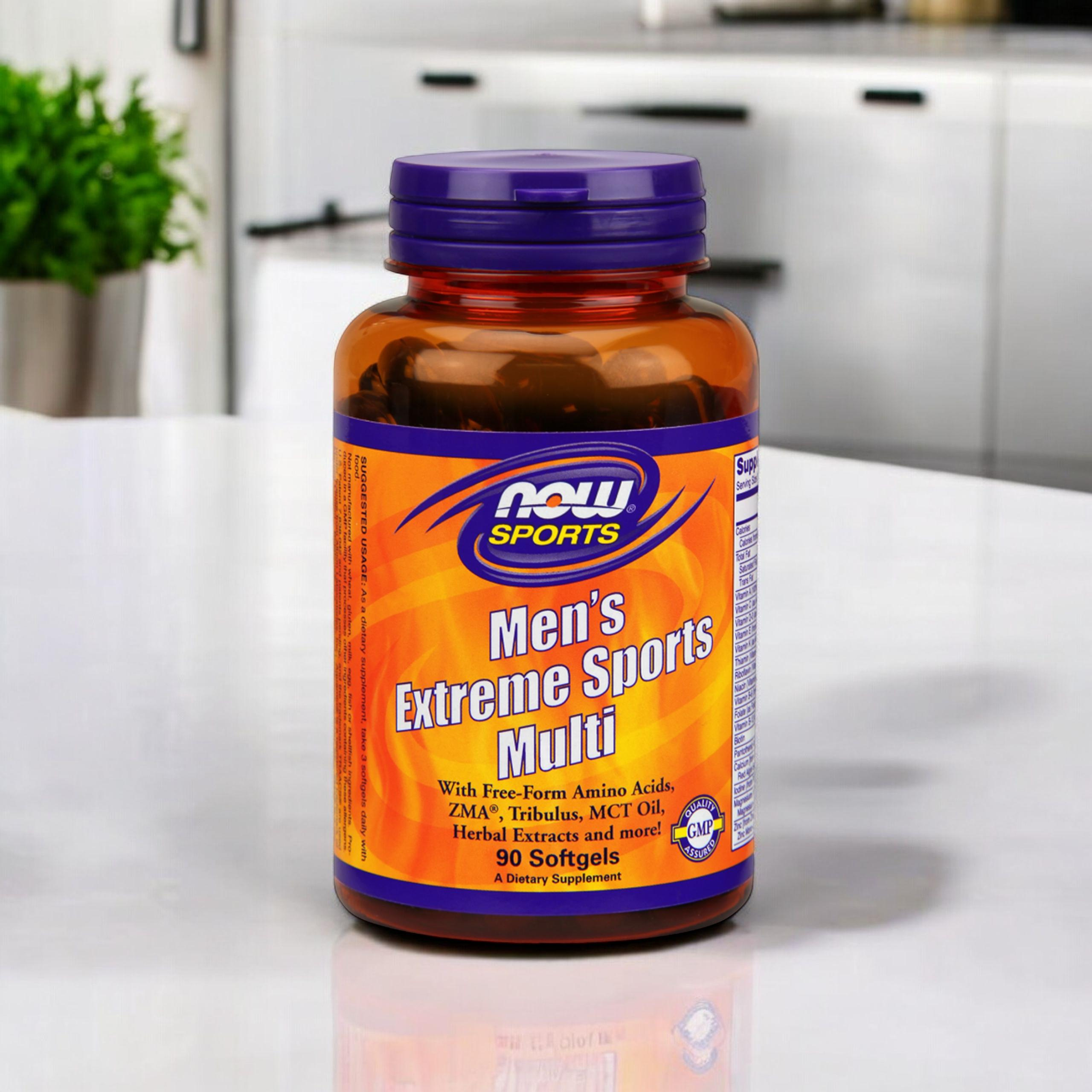 NOW Men's Extreme Sports MultiVitamin - 3x 90softgels