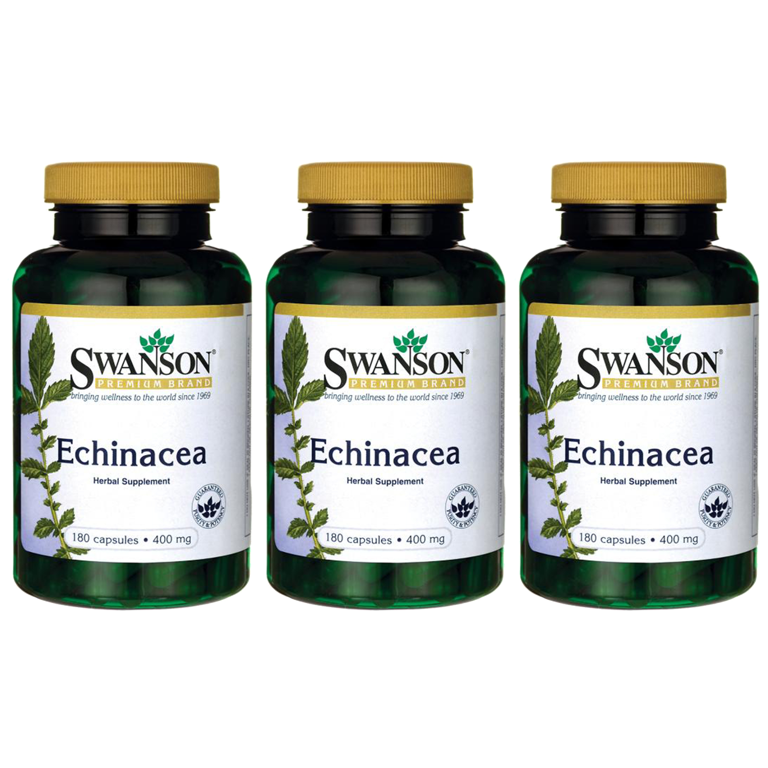 SWANSON Echinacea 400mg - 3x 180caps
