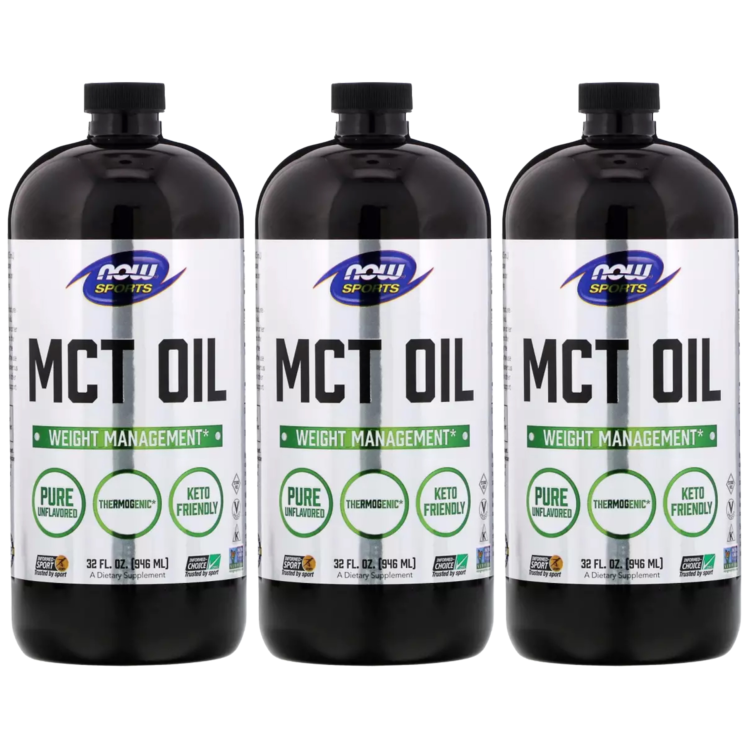NOW MCT Oil - 3x 946ml