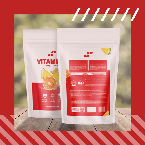 MP NUTRITION 100% Vitamin C 1000mg - 1000g - Witamina C - WYPRZEDAŻ - 07-11