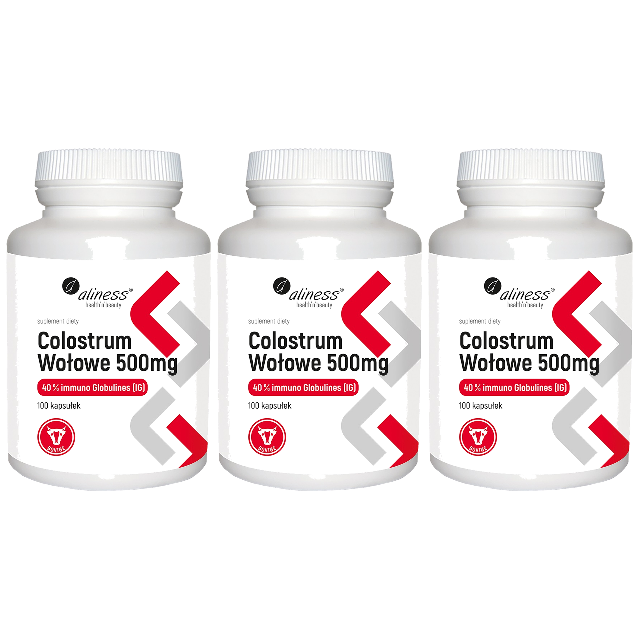 ALINESS Colostrum Wołowe 500mg - 3x 100caps