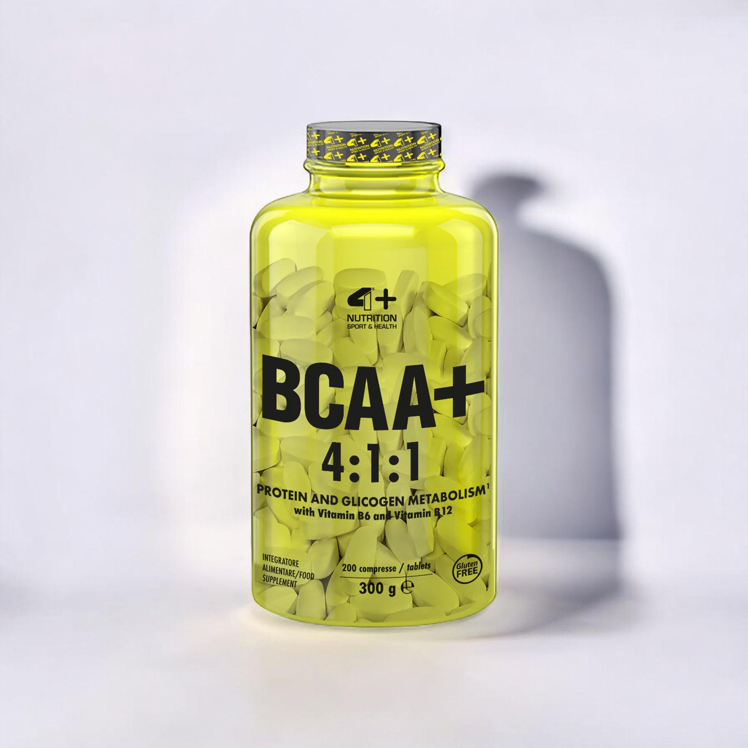 4+ NUTRITION BCAA+ 4:1:1 - 3x 200tabs.