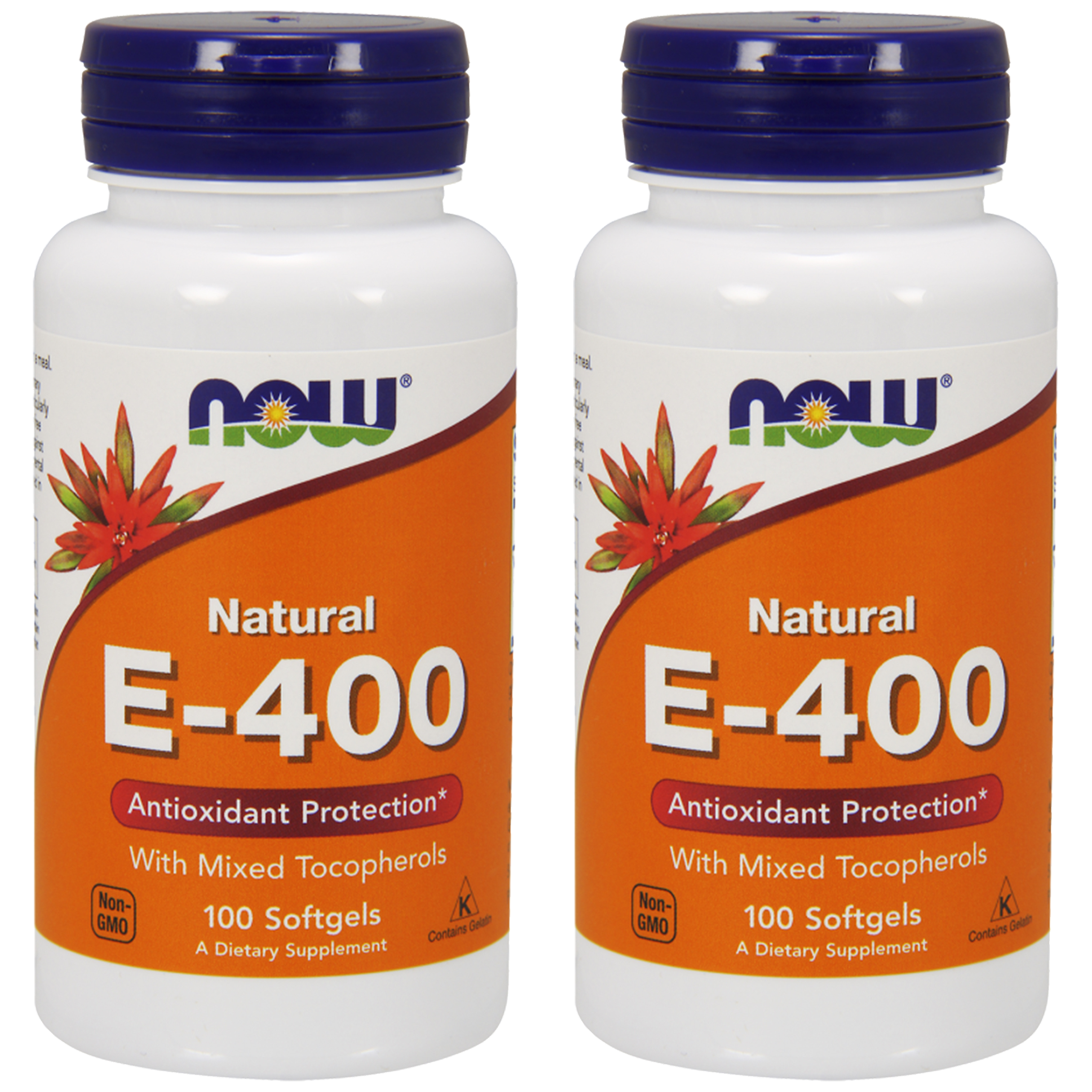 NOW Vitamin E-400 MT - 2x 100softgels
