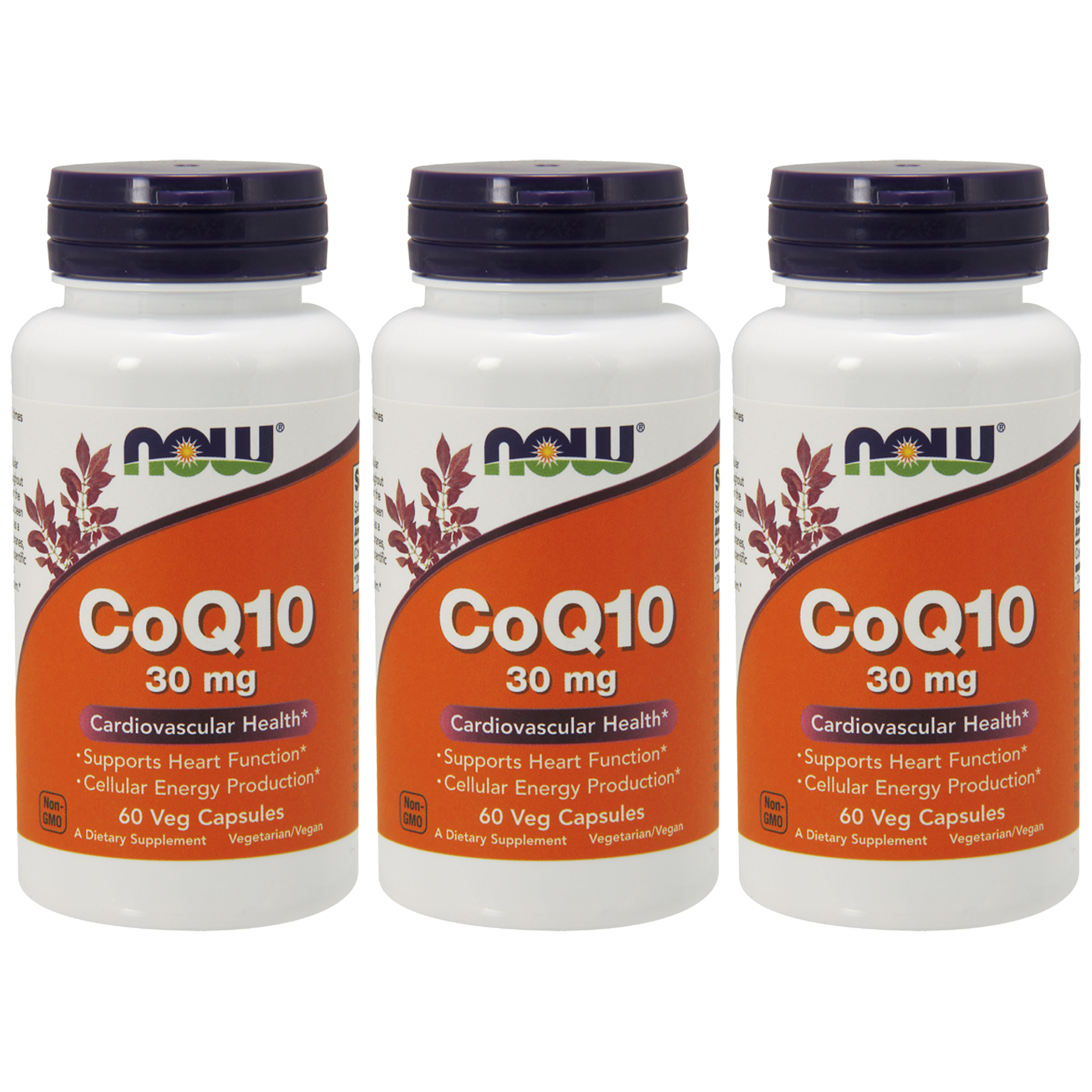 NOW CoQ10 ( Koenzym Q10 ) 30mg - 3x 60vegcaps