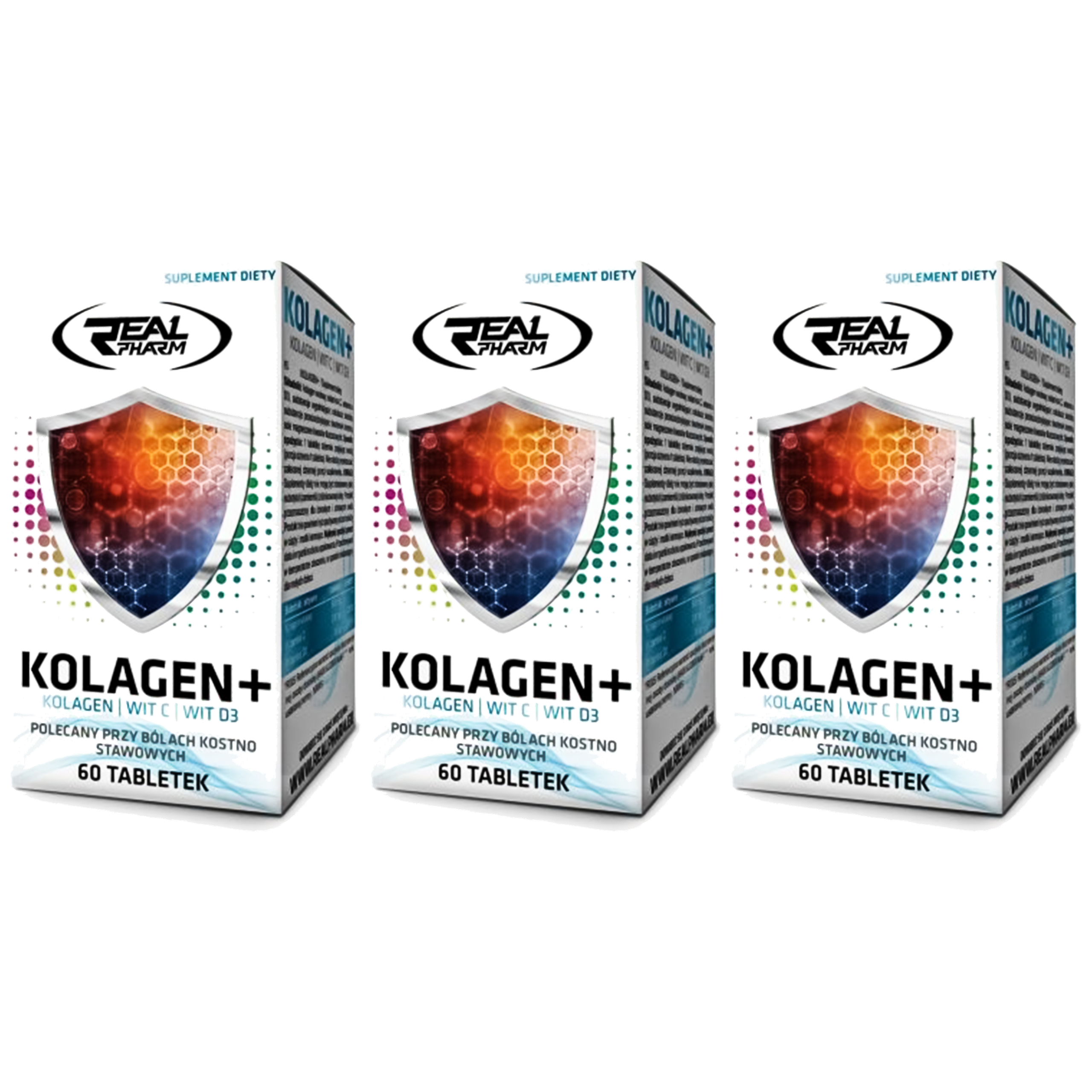 REAL PHARM Kolagen+ - 3x 60tabs