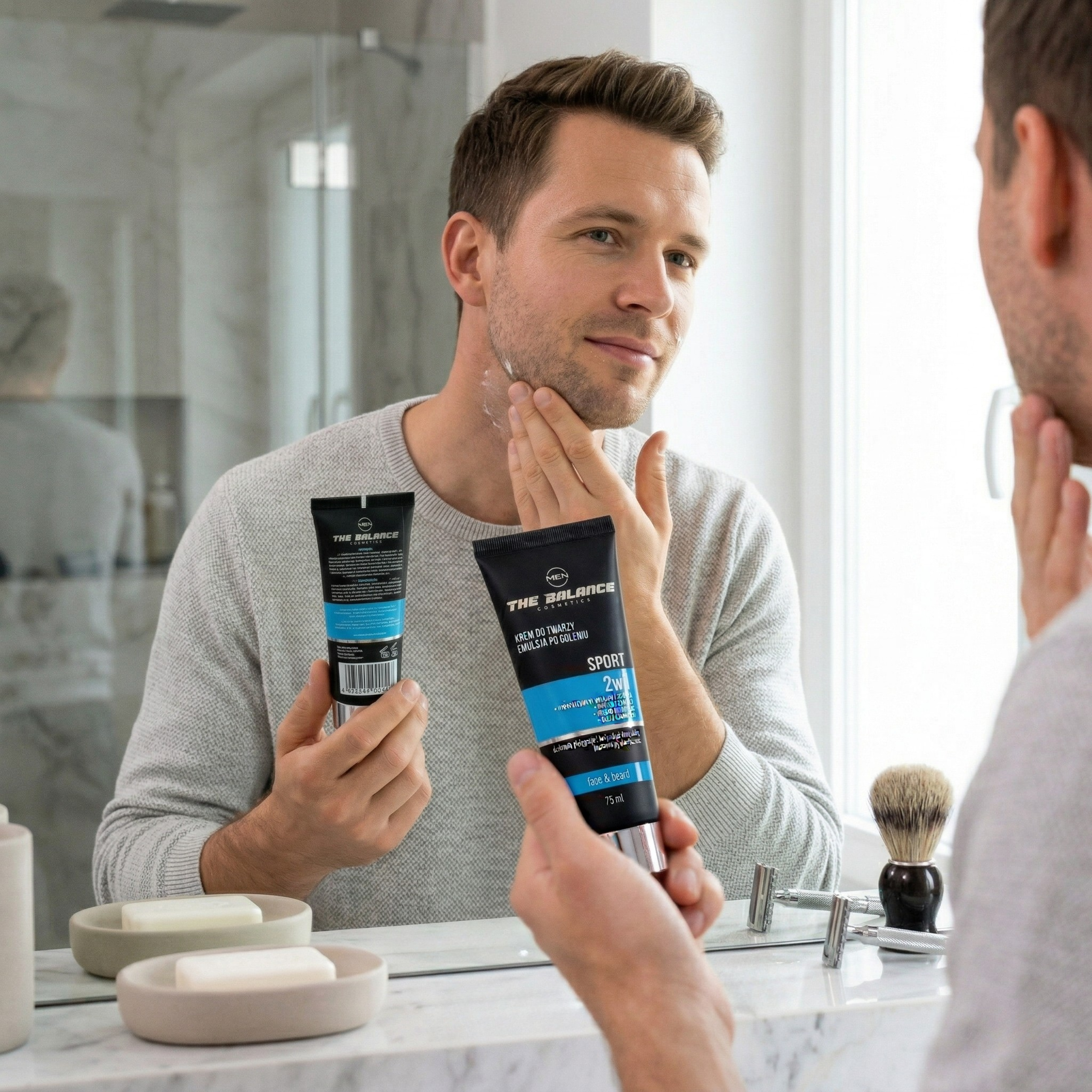 THE BALANCE COSMETICS MEN SPORT 2w1 - pielęgnacja twarzy i zarostu
