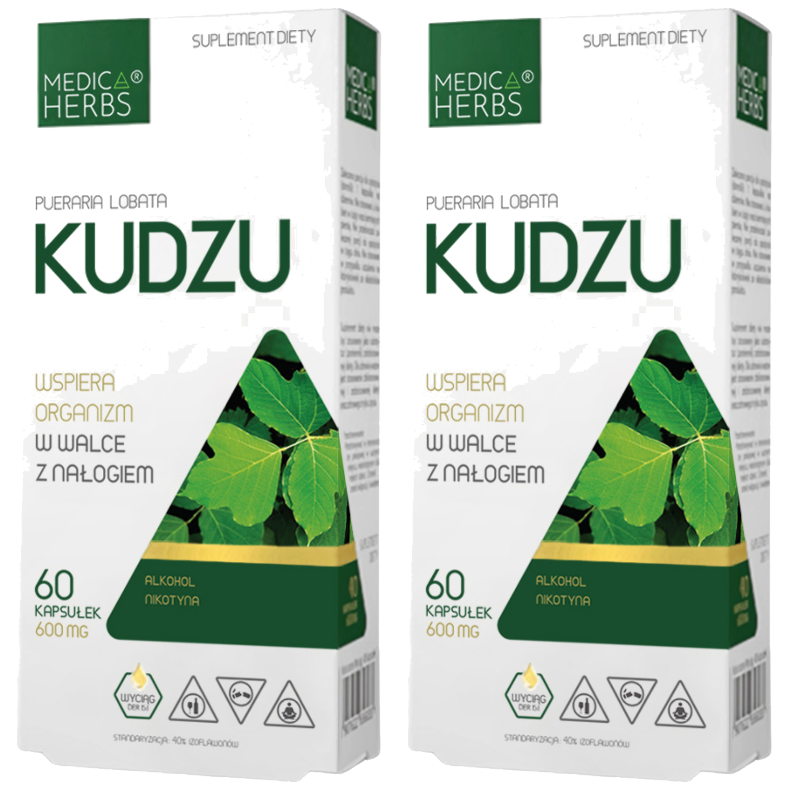 MEDICA HERBS - Kudzu 600mg - 2x 60caps.