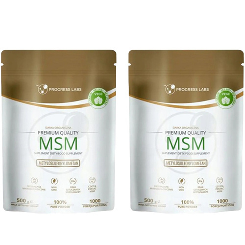 PROGRESS LABS MSM (Siarka Organiczna) - 2x 500g