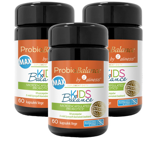 ALINESS - ProbioBALANCE Max Kids Balance 5 mld - 60vege caps. x3