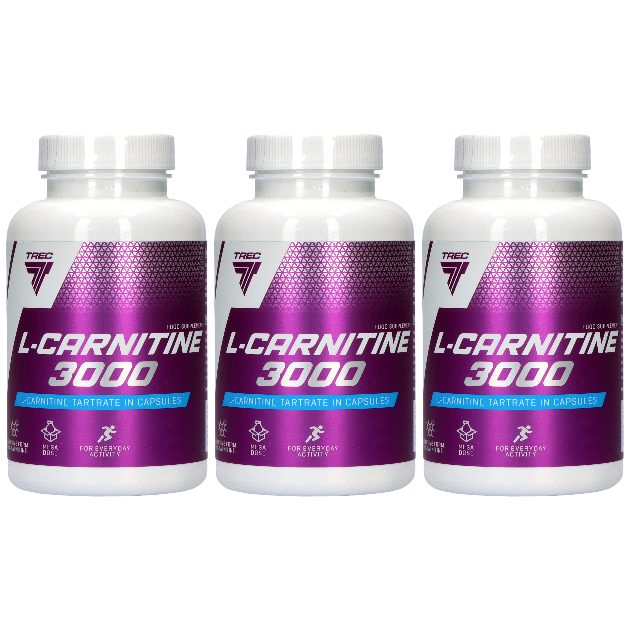 TREC L-Carnitine 3000 - 120caps. - 3x L-Karnityna