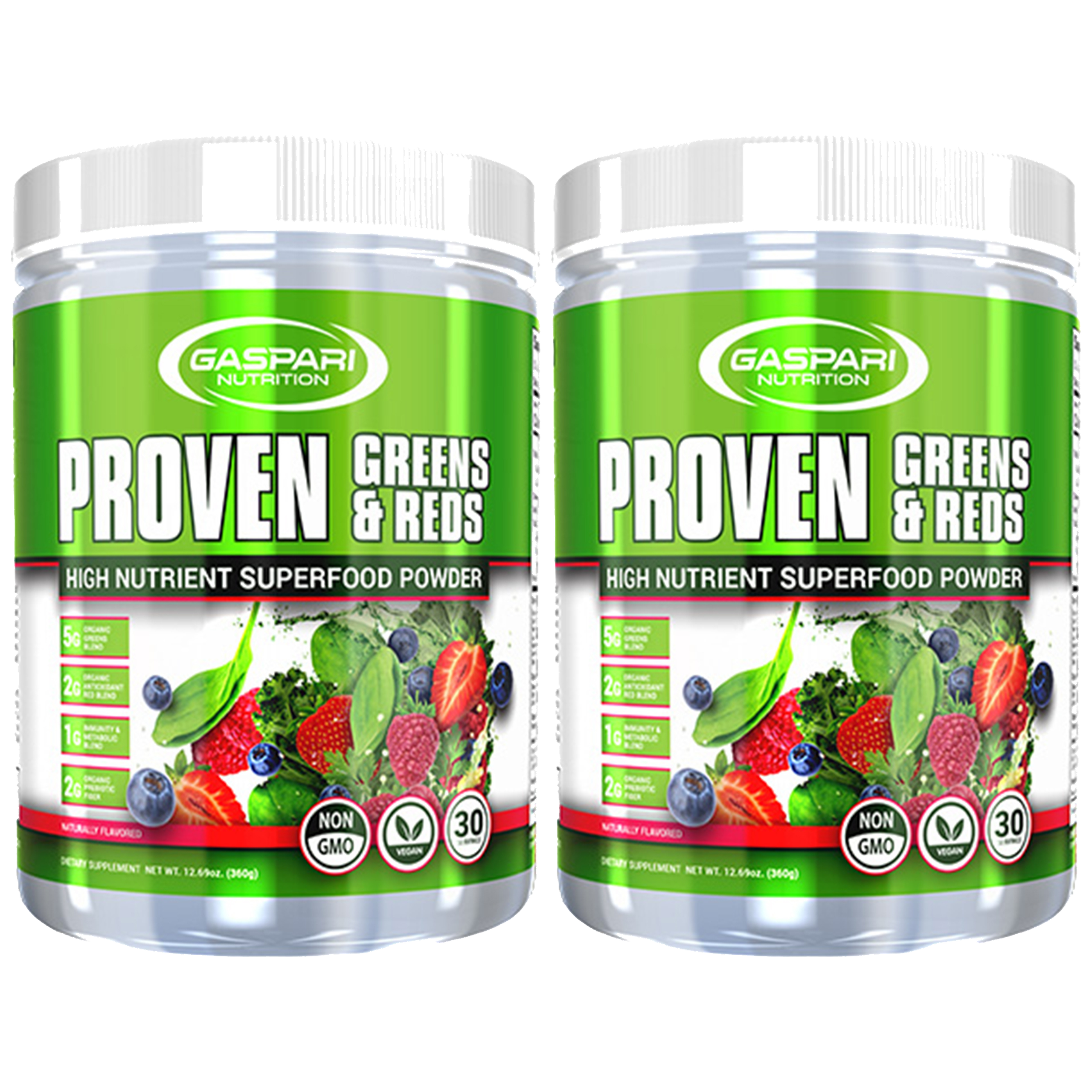 GASPARI NUTRITION Proven Greens & Reds - 2x 360g