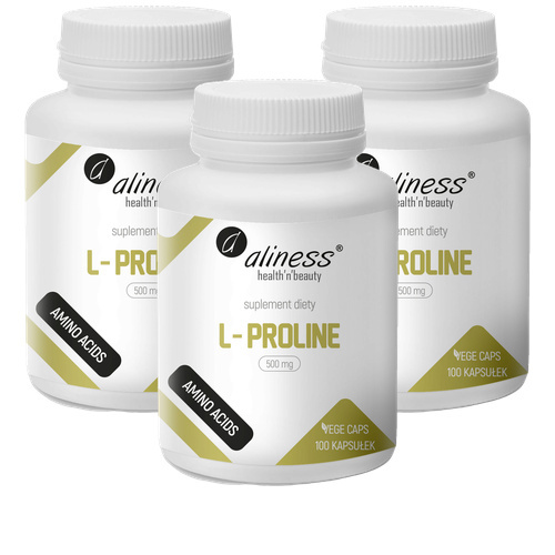ALINESS - L-Proline 500mg - 3x 100vcaps.