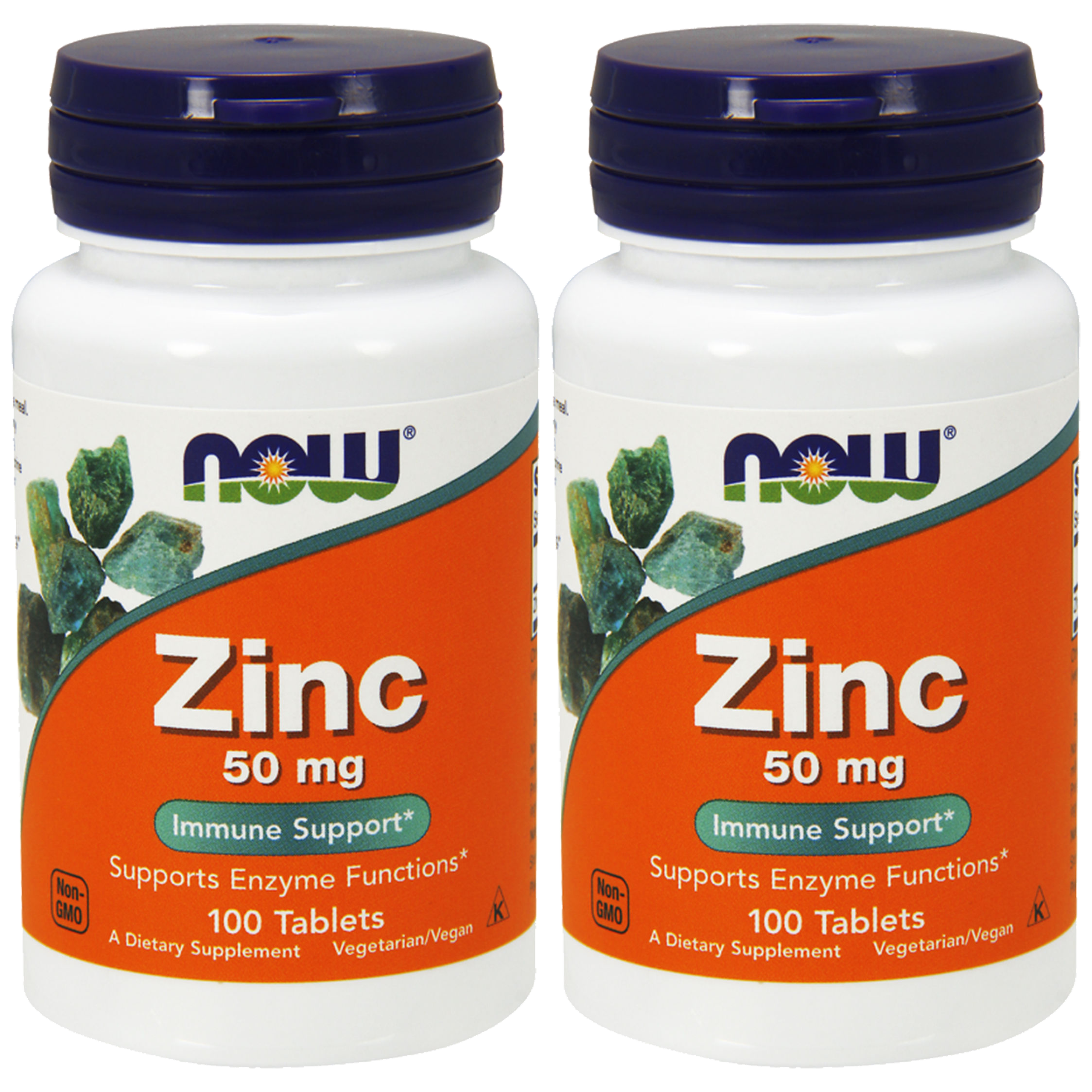 NOW Zinc Gluconate - 2x 100tabs