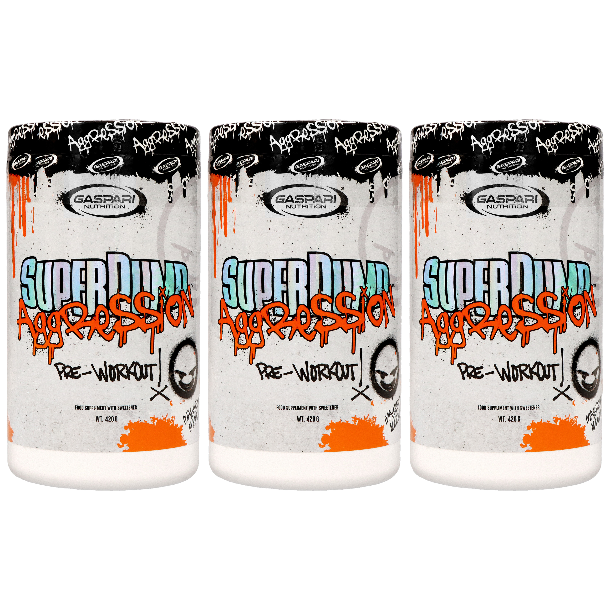 GASPARI NUTRITION Super Pump Aggression - 3x 420g