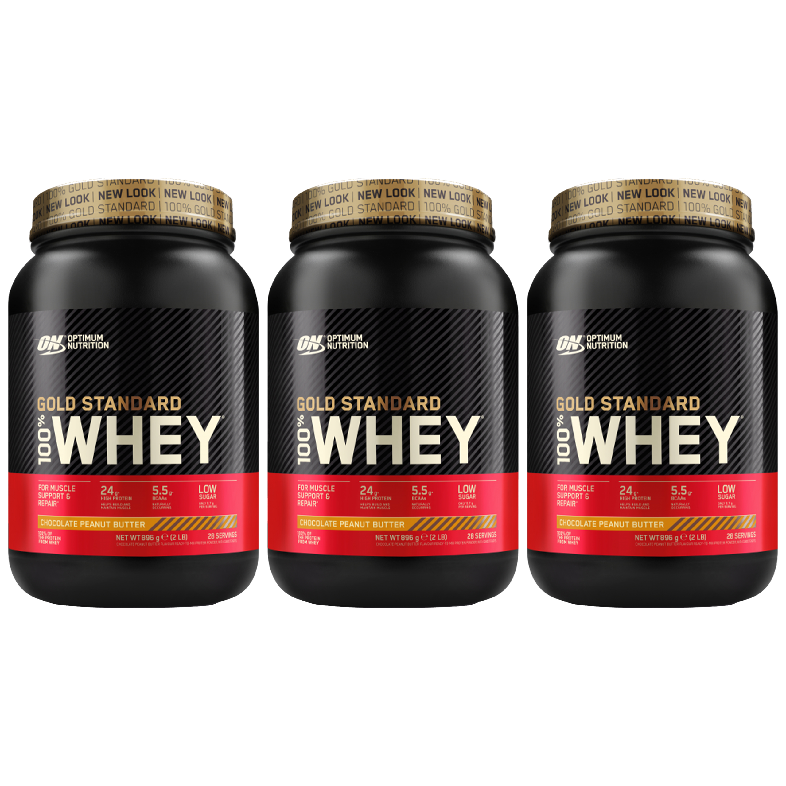OPTIMUM NUTRITION Whey Gold Standard - 3x 896g