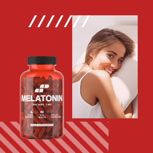 2x MP NUTRITION Melatonin 1mg - 300tabs - Melatonina