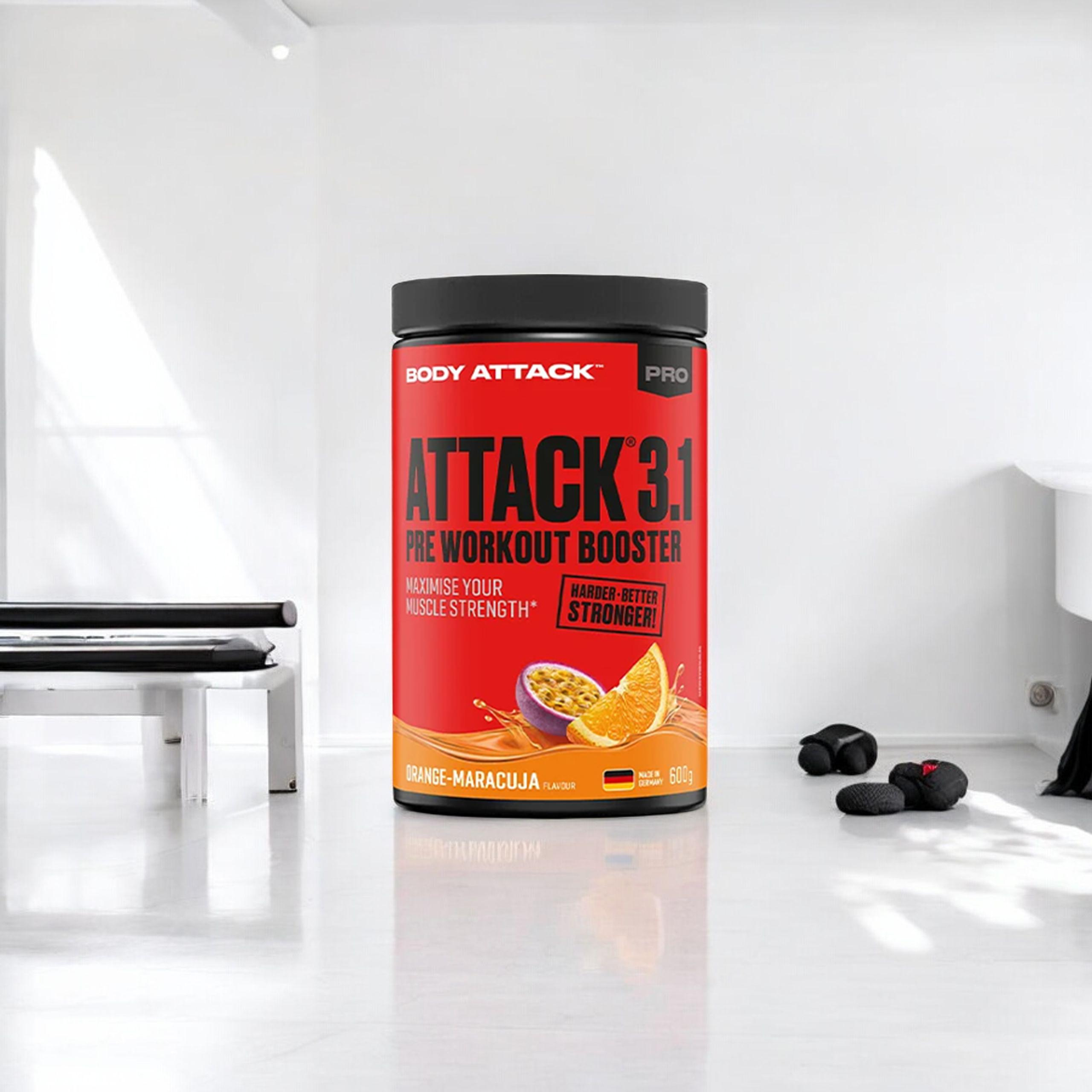 BODY ATTACK Attack 3.1 Pre Workout Booster - 2x 600g