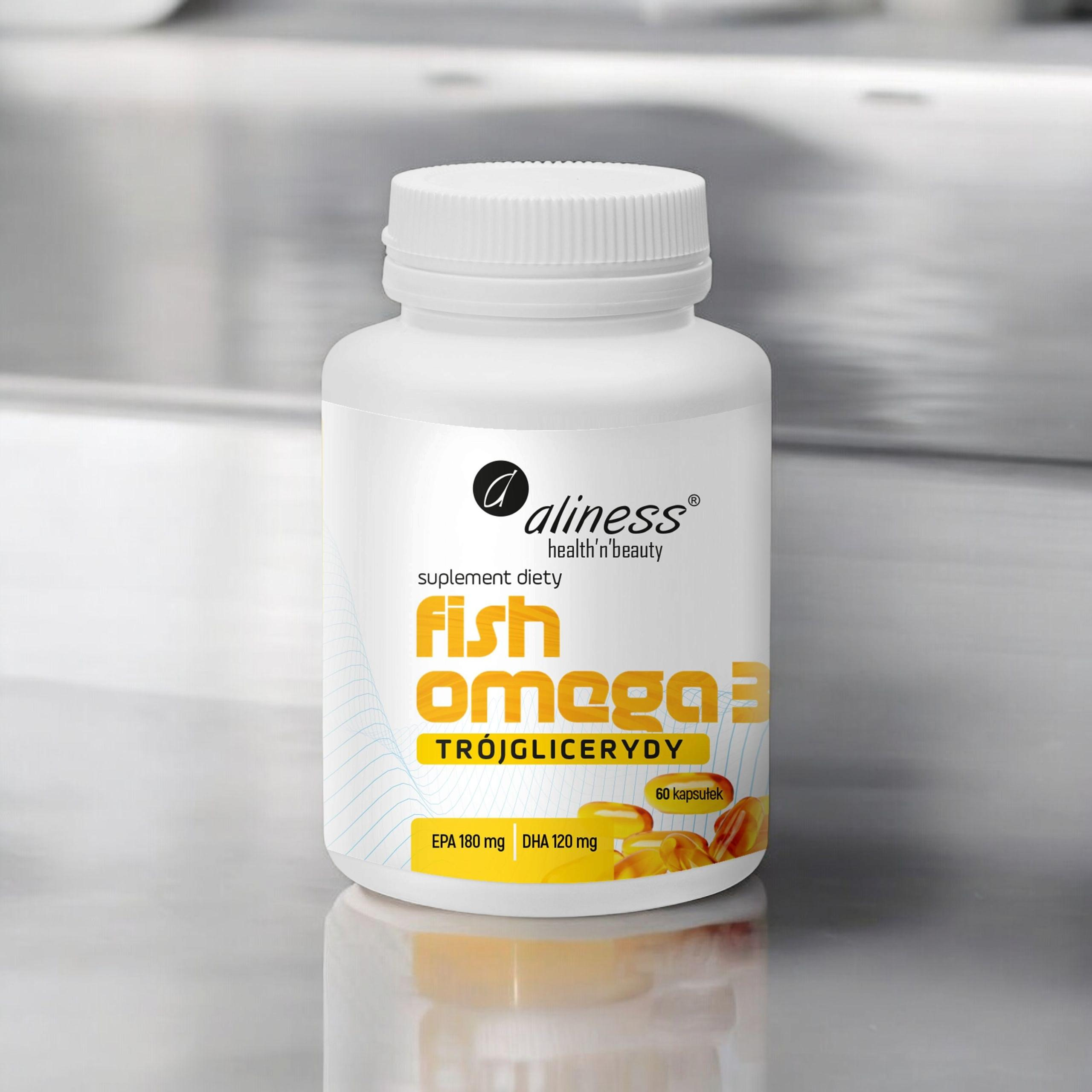 ALINESS - Omega 3 Trójglicerydy 180/120mg - 60caps.