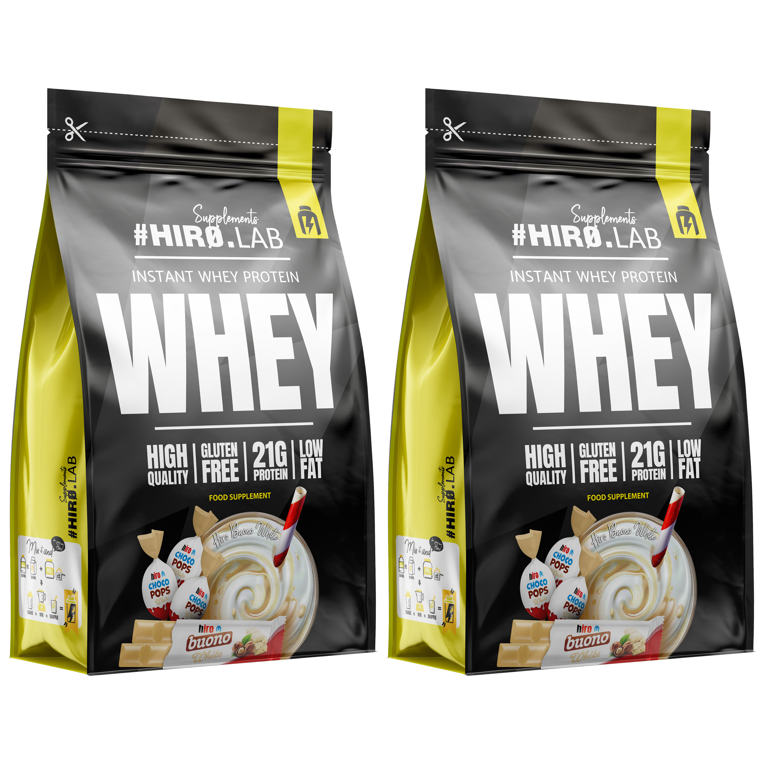 HIRO.LAB Instant Whey Protein - 2x 750g