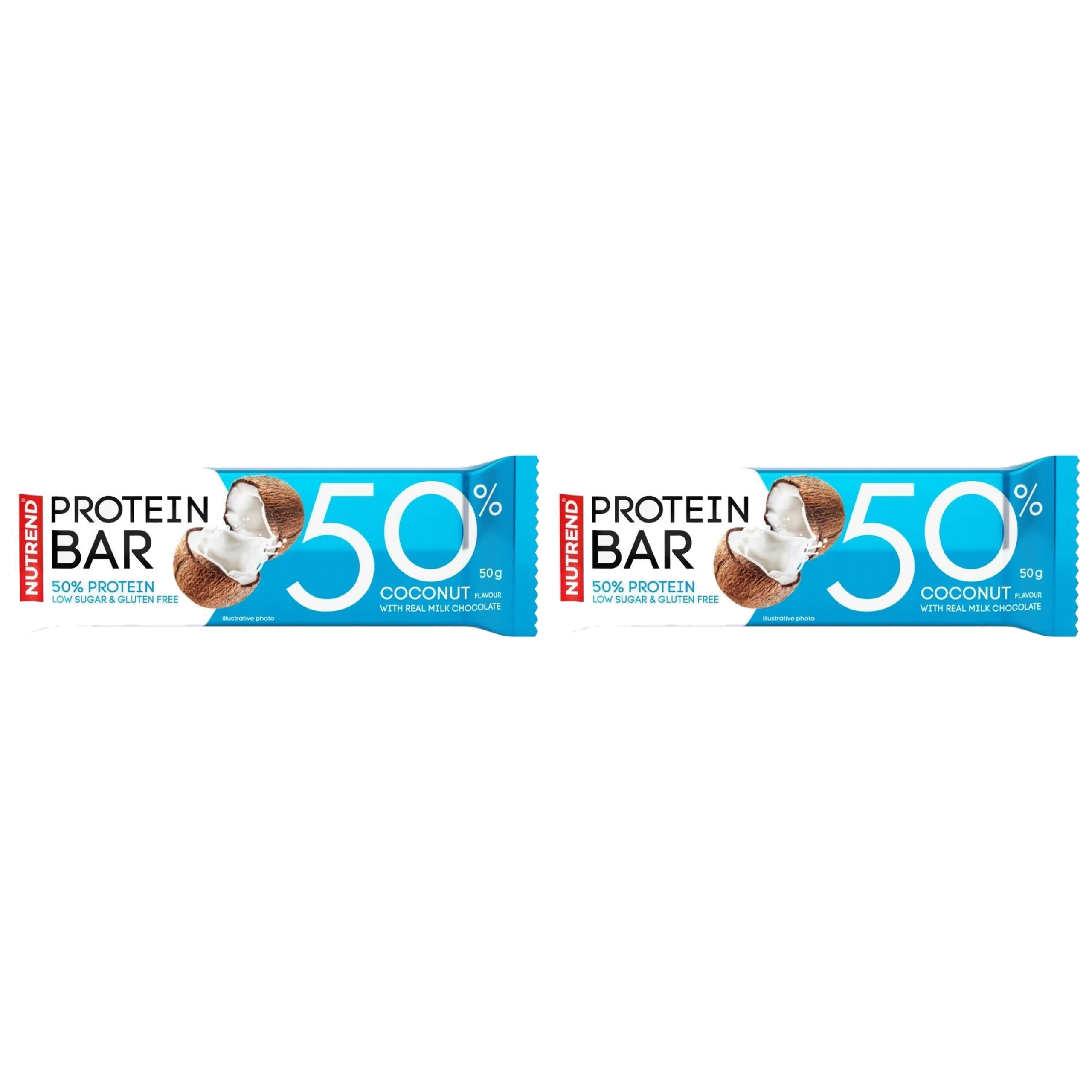 NUTREND - Protein Bar 50% - 2x 50g - Coconut