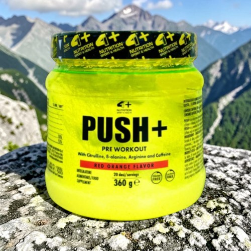 4+NUTRITION - Push+ - 360g - Red Orange