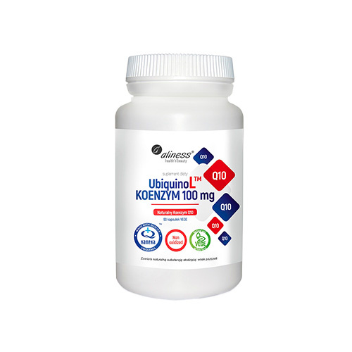 ALINESS - UbiquinoL KANEKA Naturalny KOENZYM Q10 100mg - 2x 60vcaps
