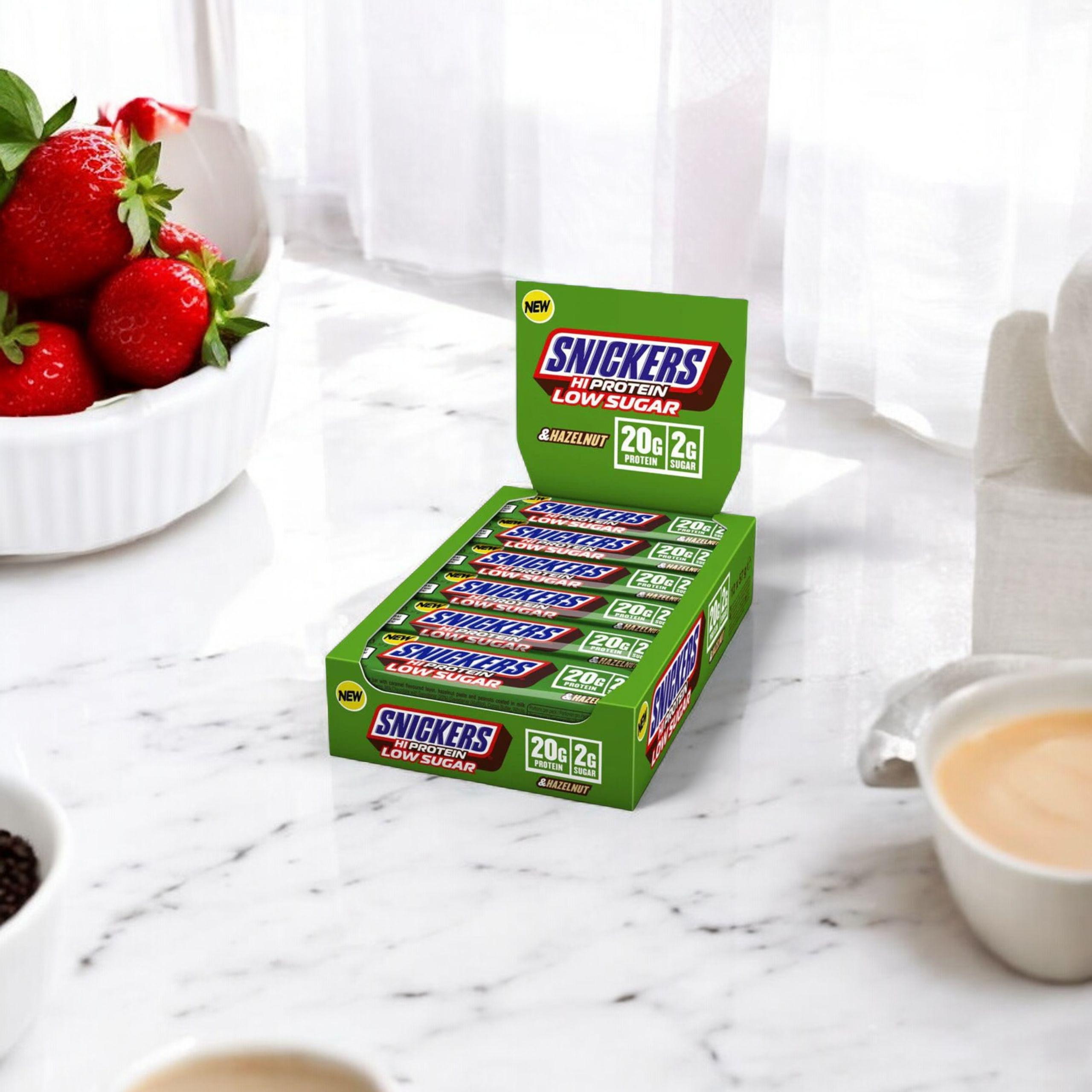 Mars - Baton Snickers HI Protein Low Sugar Bar - 57g x12 - Hazelnut