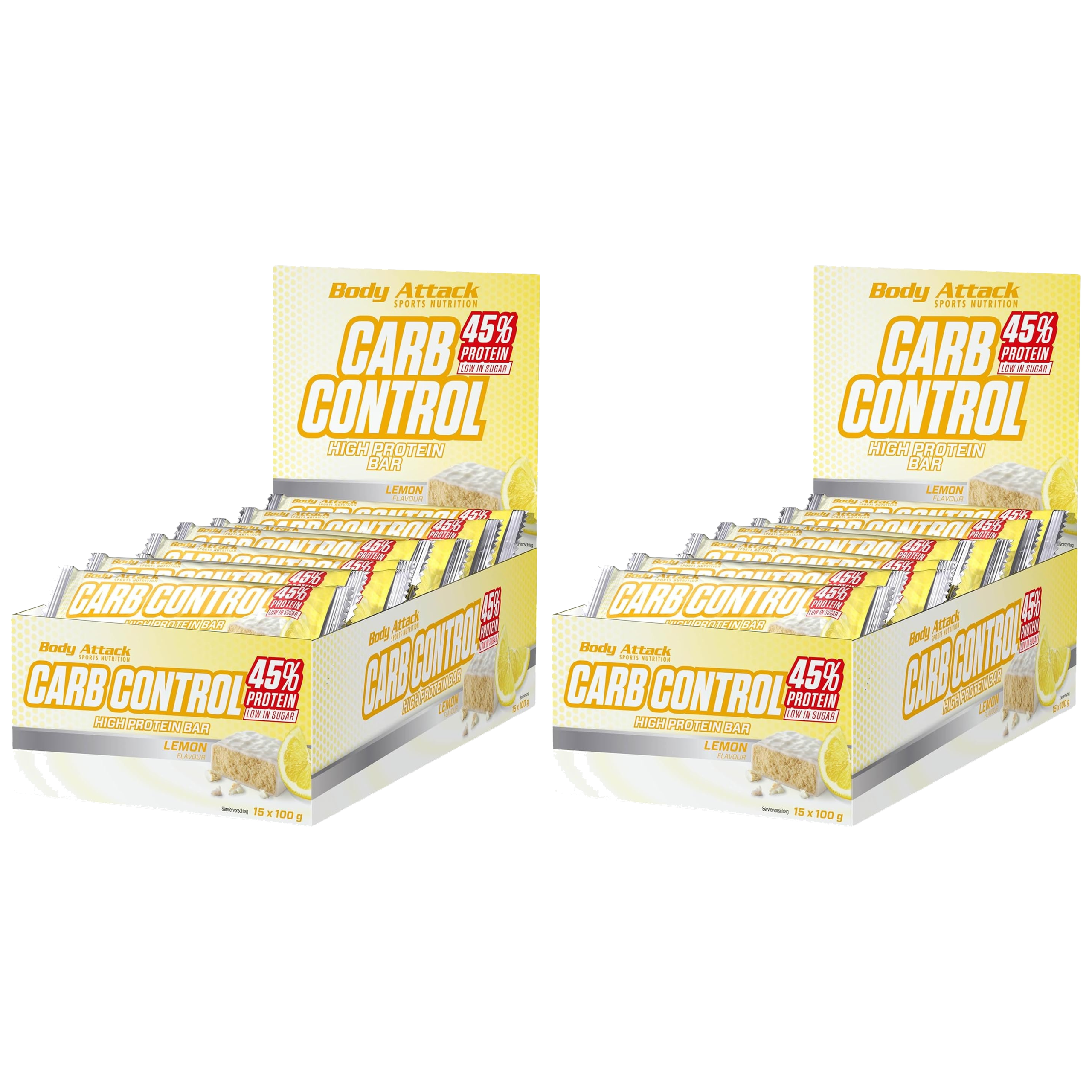 BODY ATTACK - Baton Carb Control - 15x 2x 100g