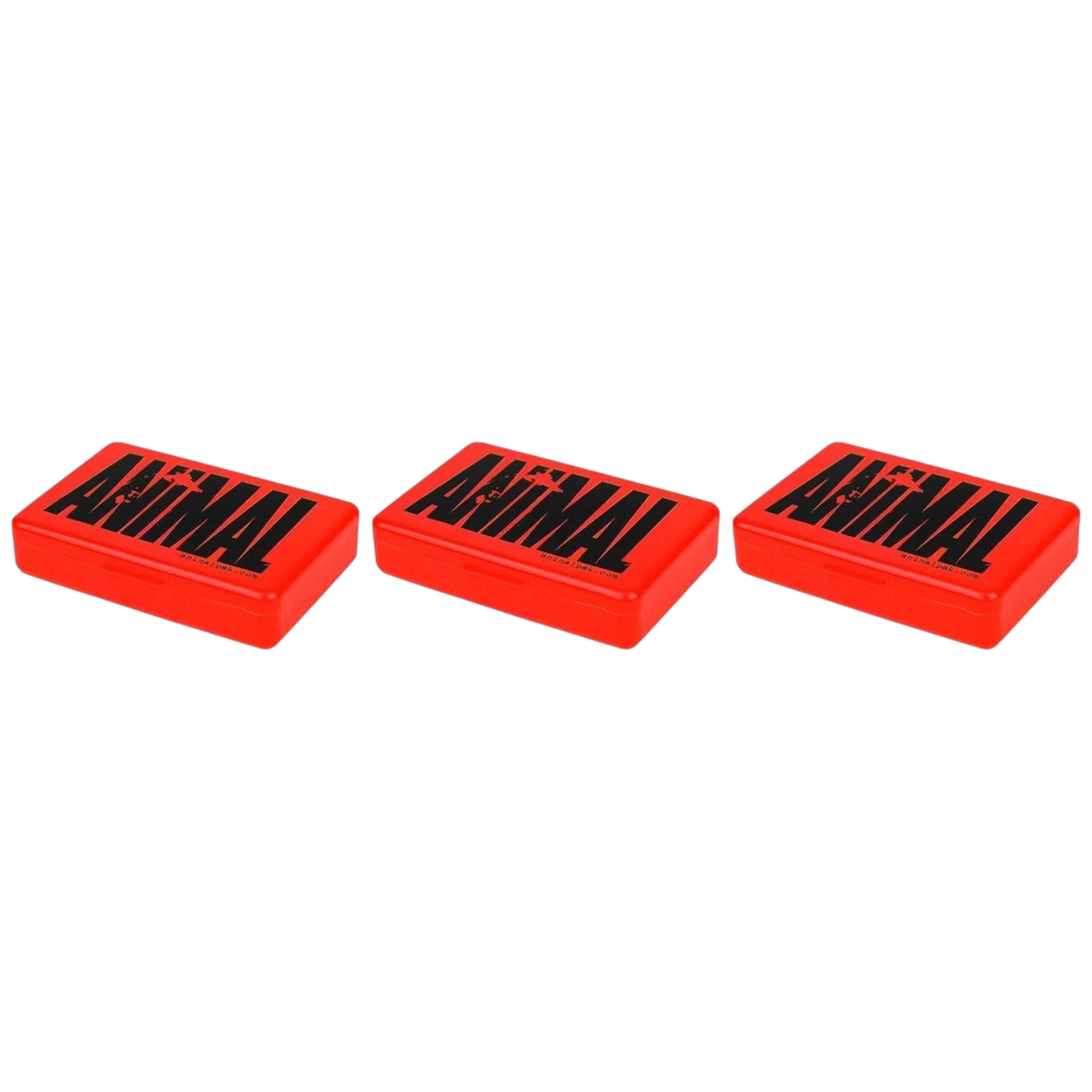 UNIVERSAL - Pill Box Animal - 3x Red Black