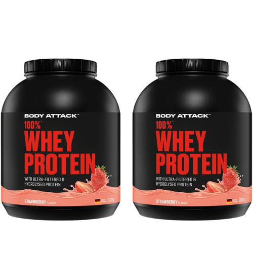 BODY ATTACK - 100% Whey Protein - 2x 2000g