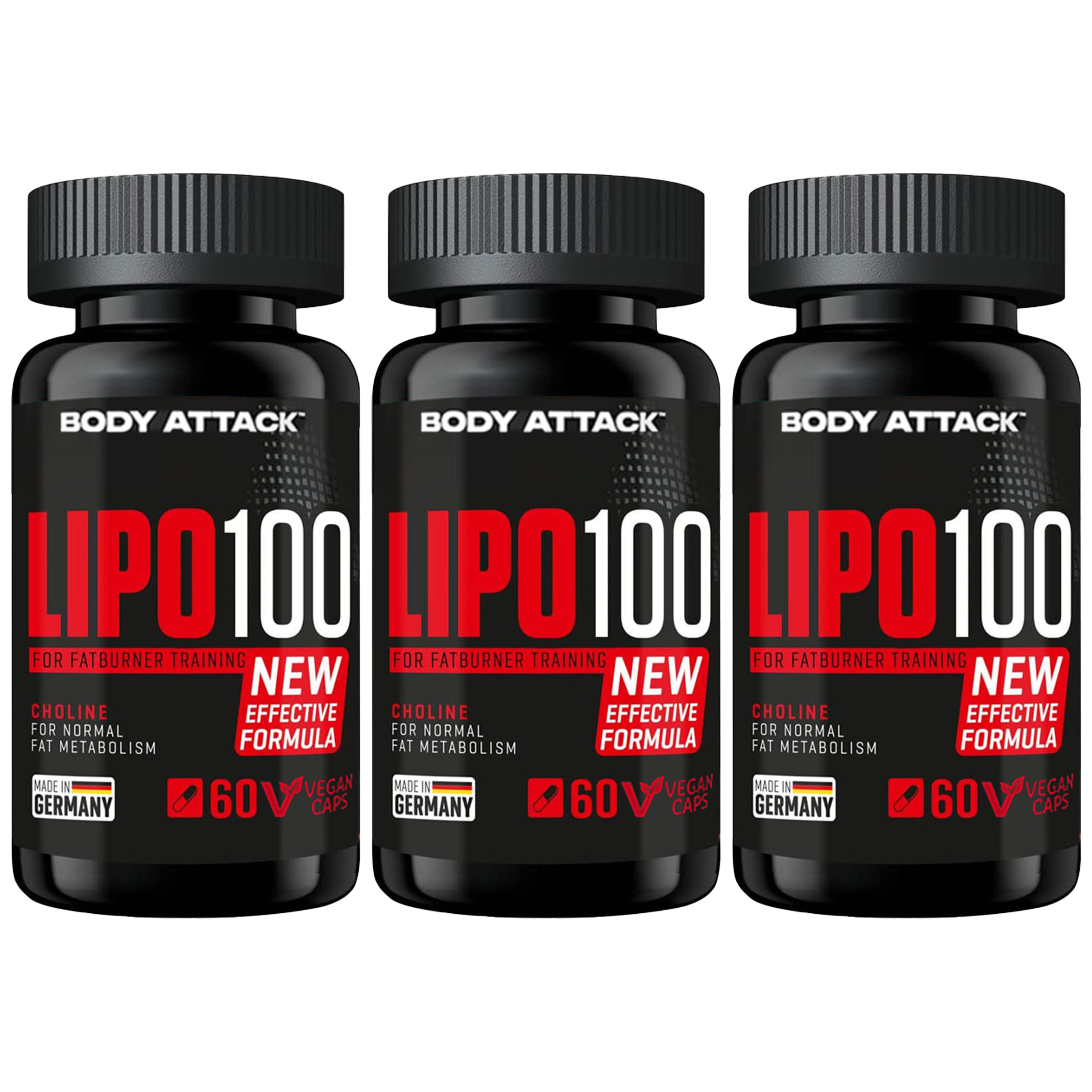 BODY ATTACK Lipo 100 - 3x 60vcaps