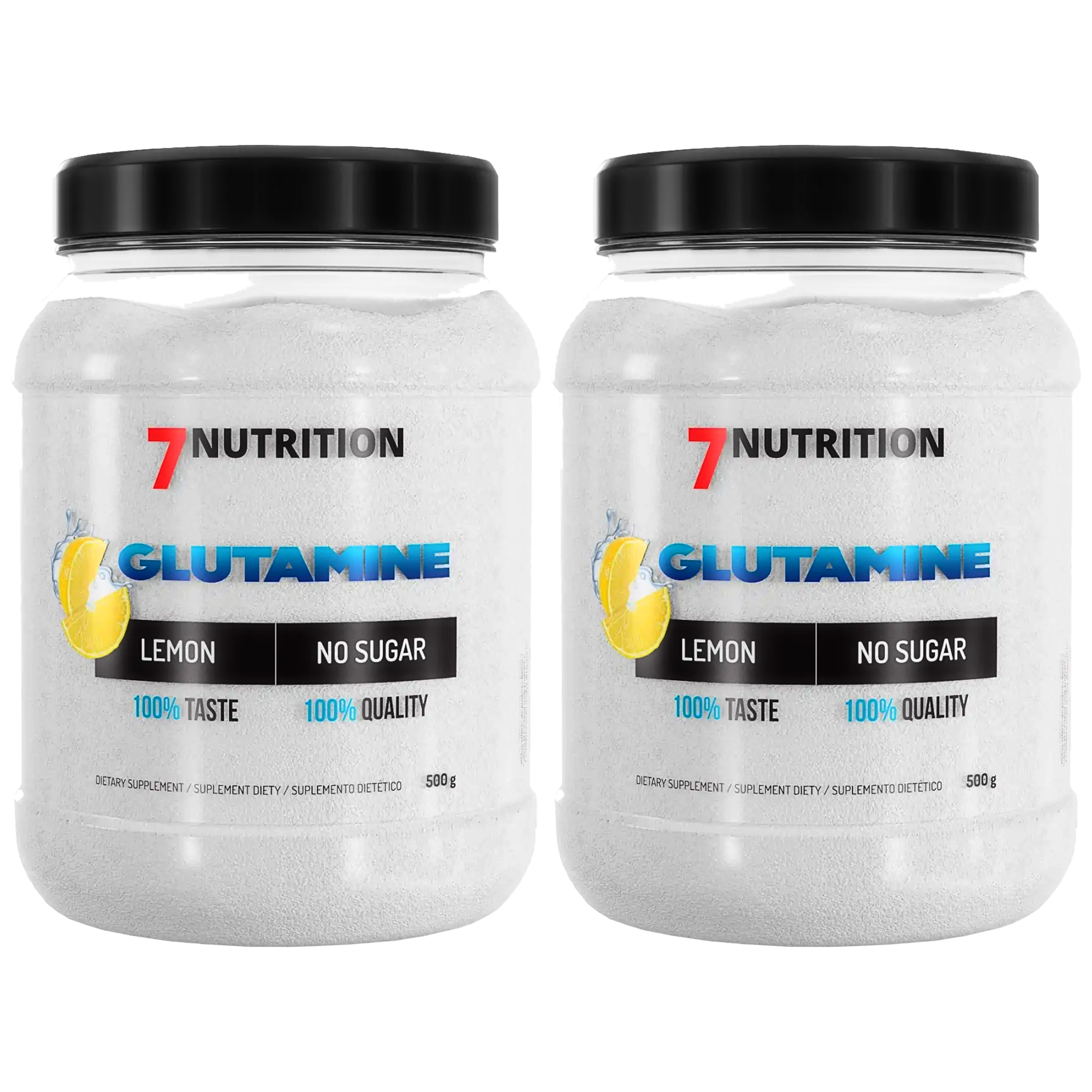 7NUTRITION Glutamine - 2x 500g - Lemon