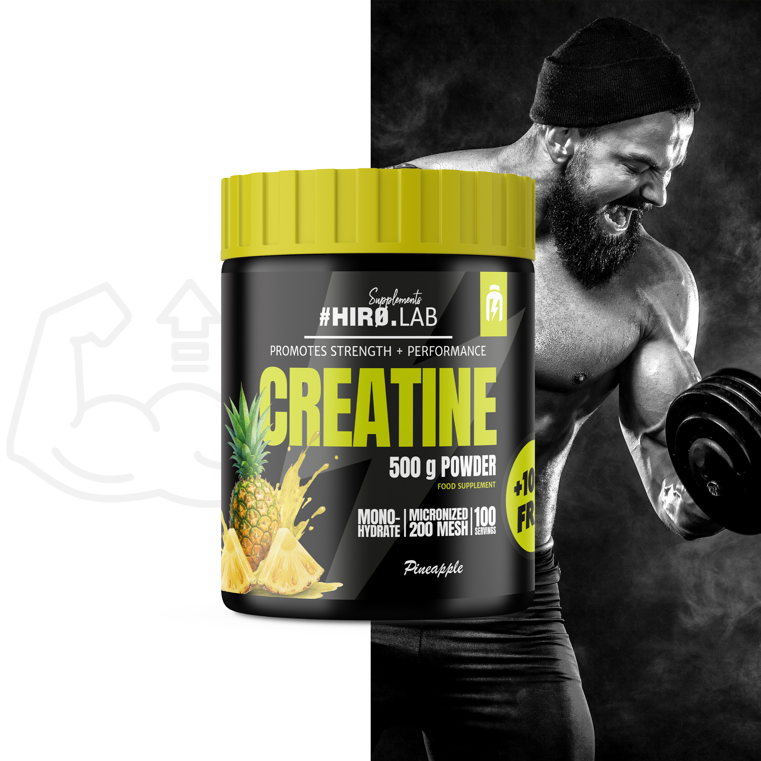 HIRO.LAB Creatine - 2x 500g + 100g FREE