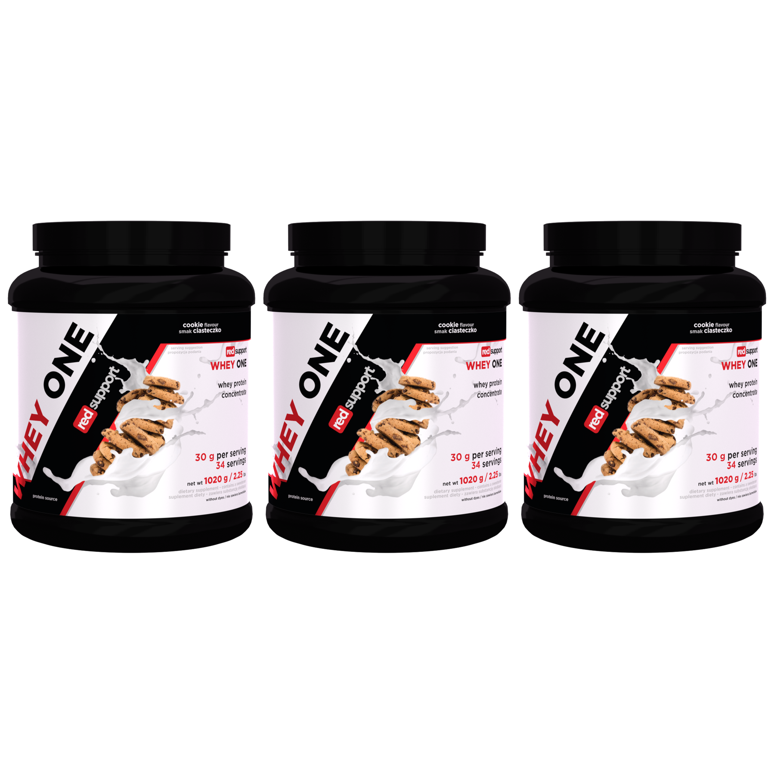RED SUPPORT Whey One - 3x 1020g