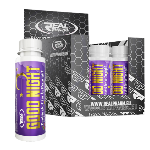 REAL PHARM - Good Night Shot - 12x 3x 80ml - Cherry