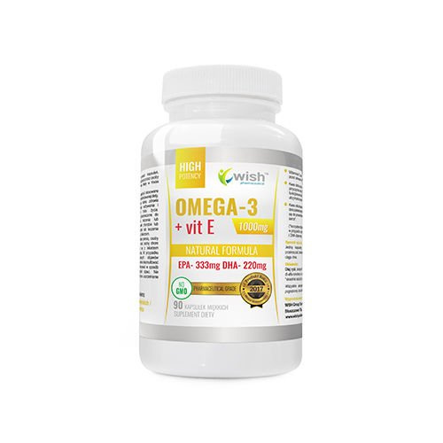WISH Pharmaceutical Omega 3 + Vit E - 2x 90caps