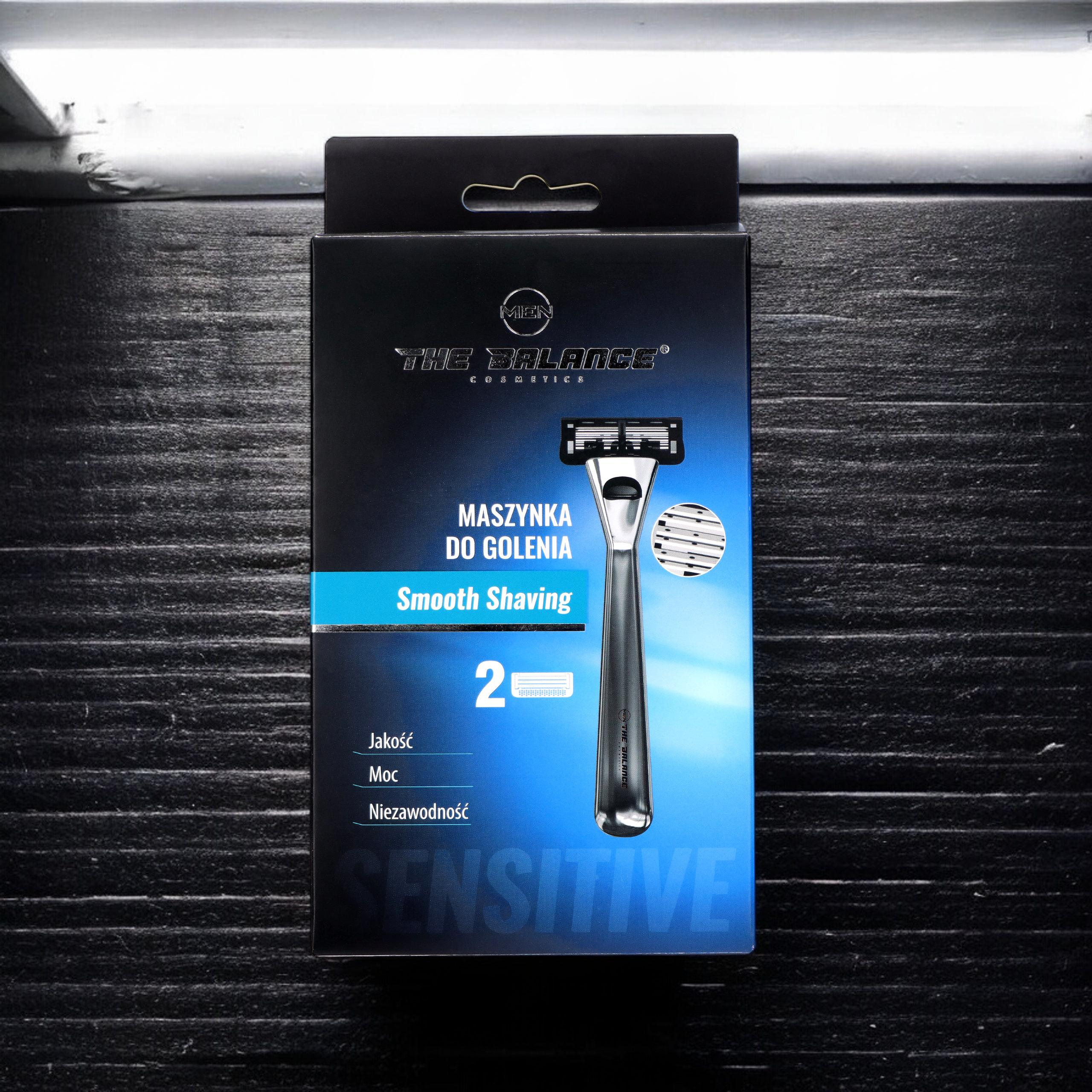 THE BALANCE COSMETICS - Maszynka do golenia + 2 Wkłady Smooth Shaving - 1szt