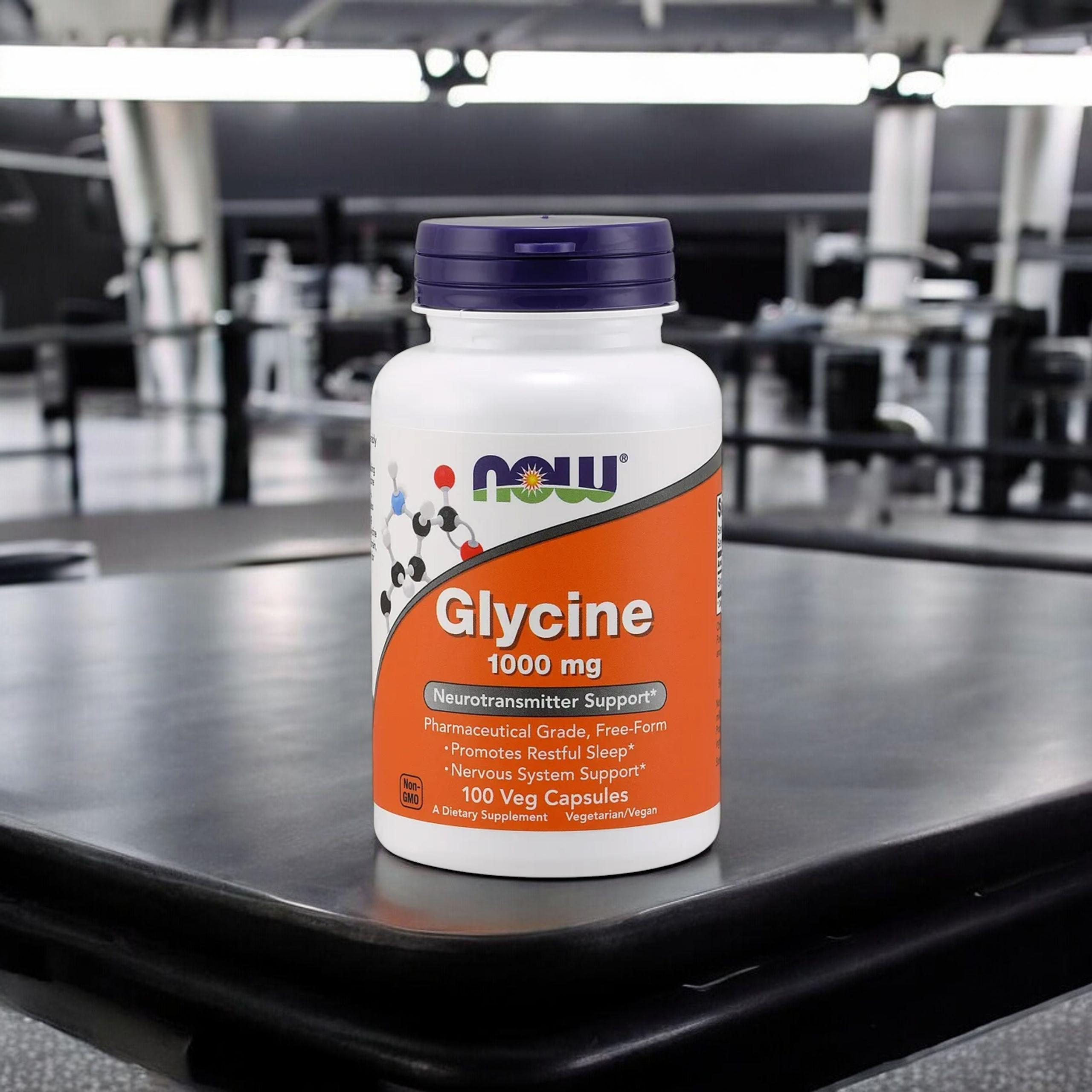 NOW Glycine 1000mg - 3x 100vcaps.
