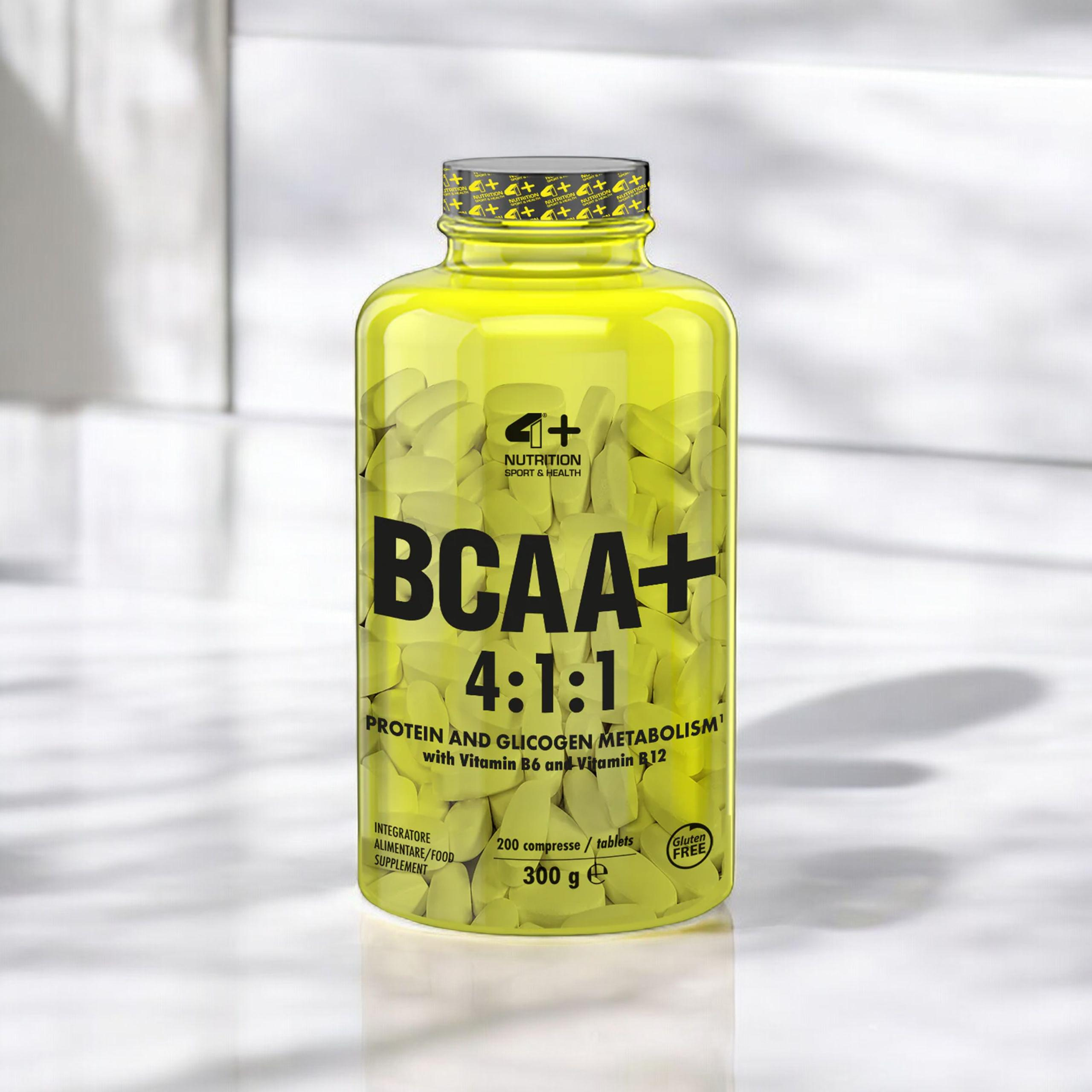 4+ NUTRITION BCAA+ 4:1:1 - 3x 200tabs.