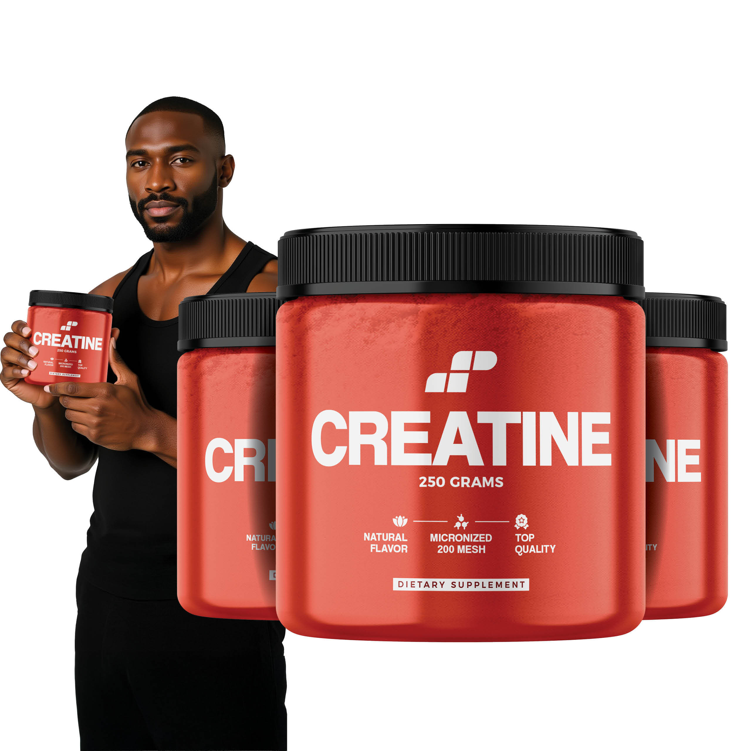 3x MP NUTRITION Creatine Monohydrate 200 Mesh MP - 250g