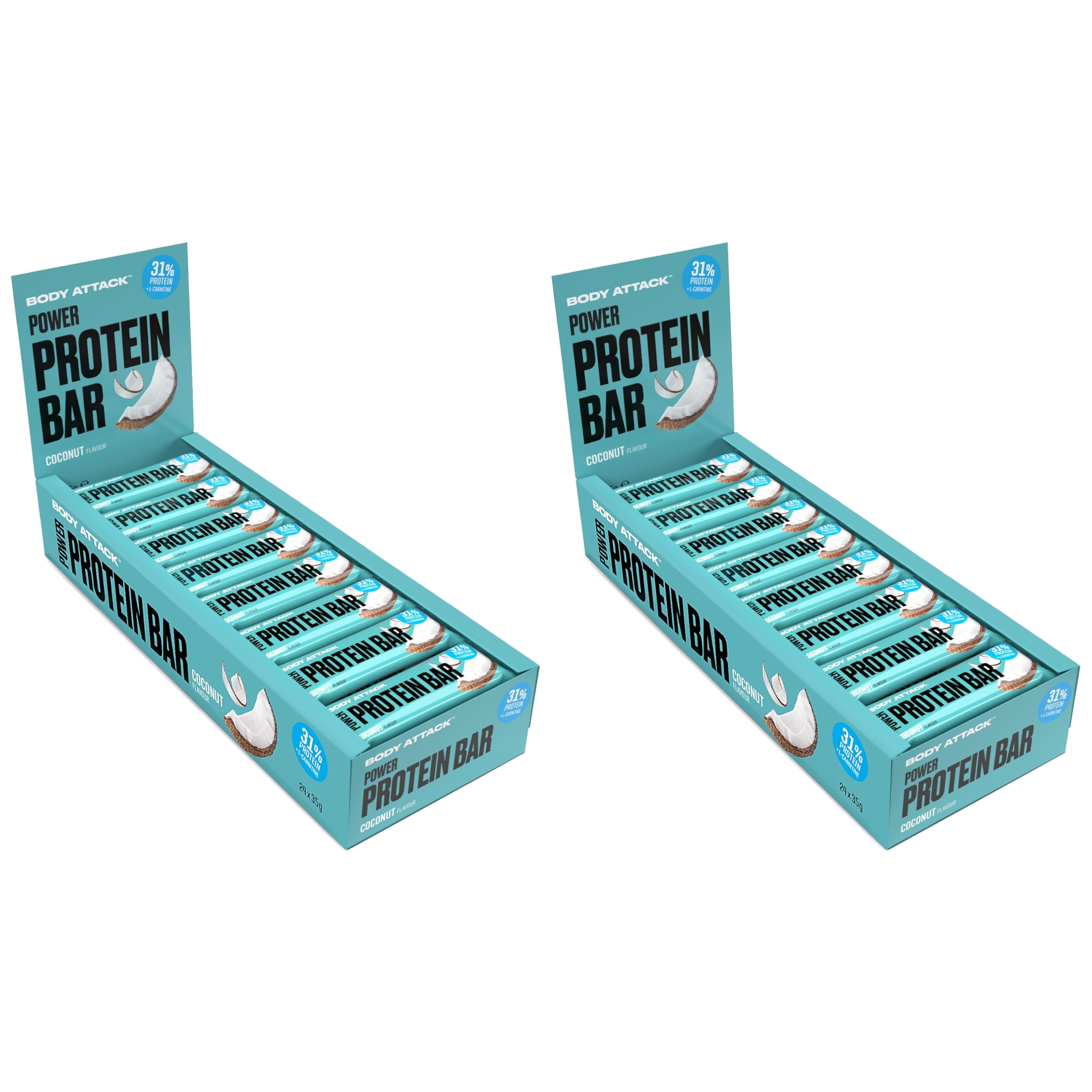 BODY ATTACK - Baton Power Protein Bar - 24x 2x 35g 