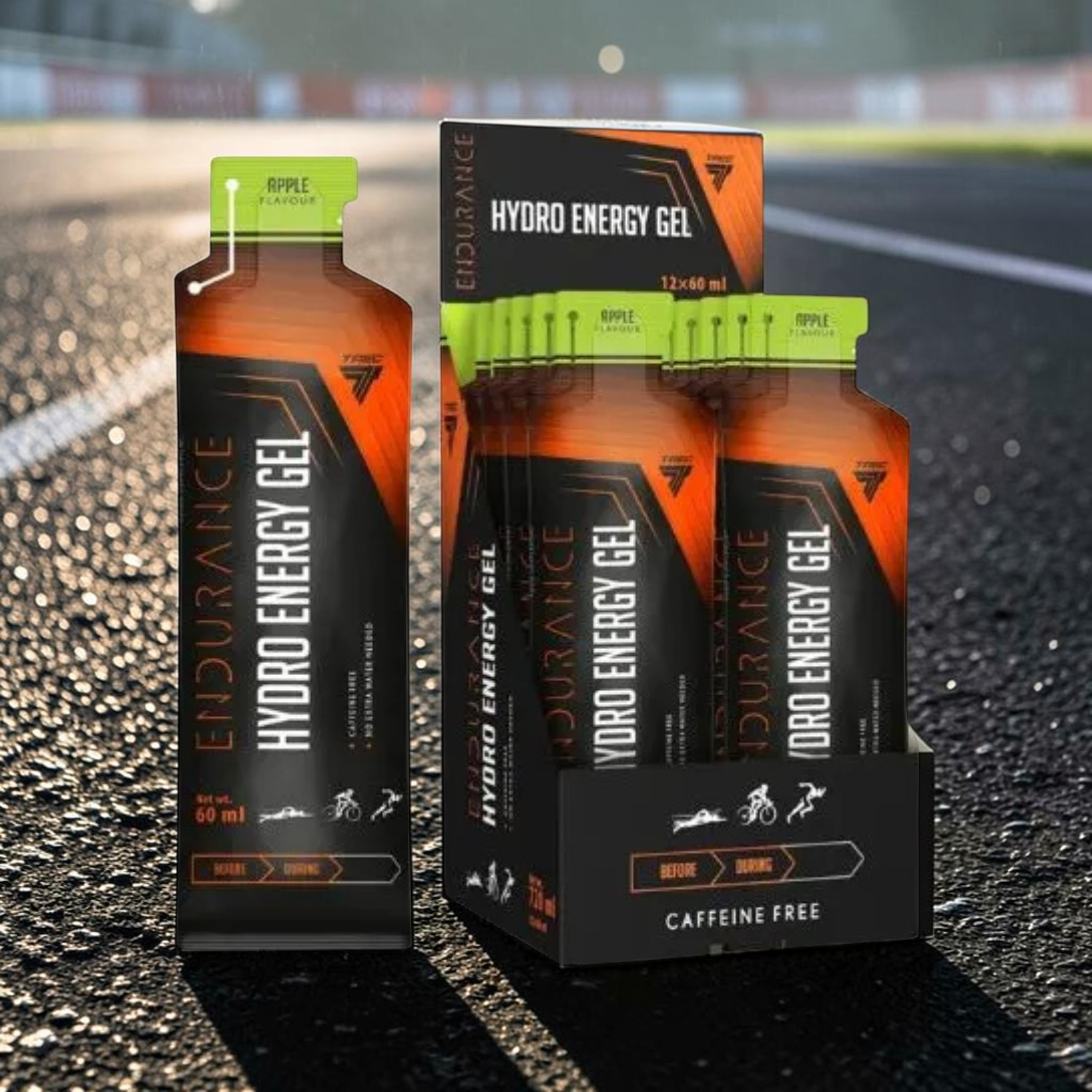 TREC - Endurance Hydro Energy Gel - 12x 2x 60ml - Apple