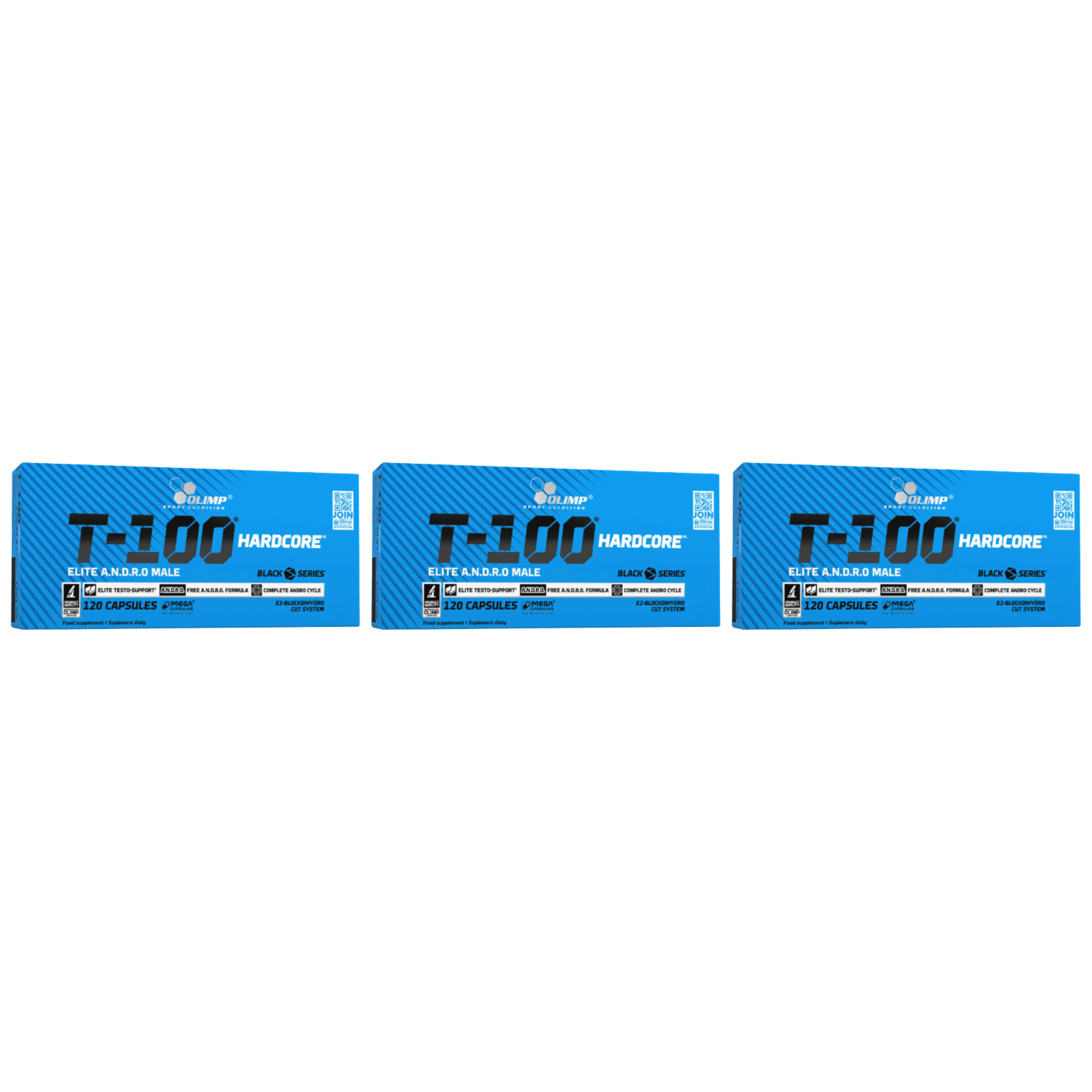 OLIMP T-100 Hardcore - 3x 120caps
