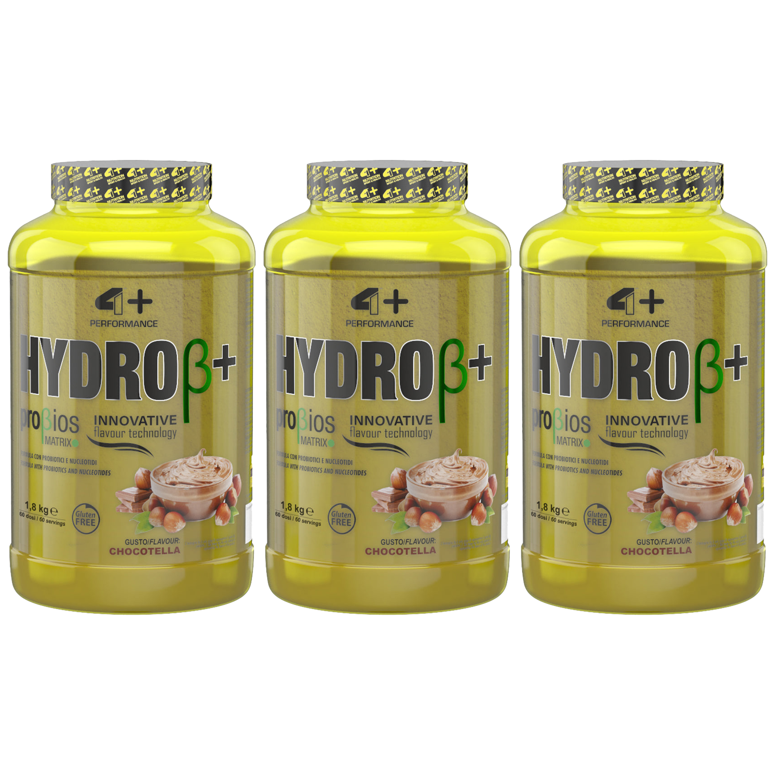 4+ NUTRITION HYDRO+ Probiotics - 3x 1800g