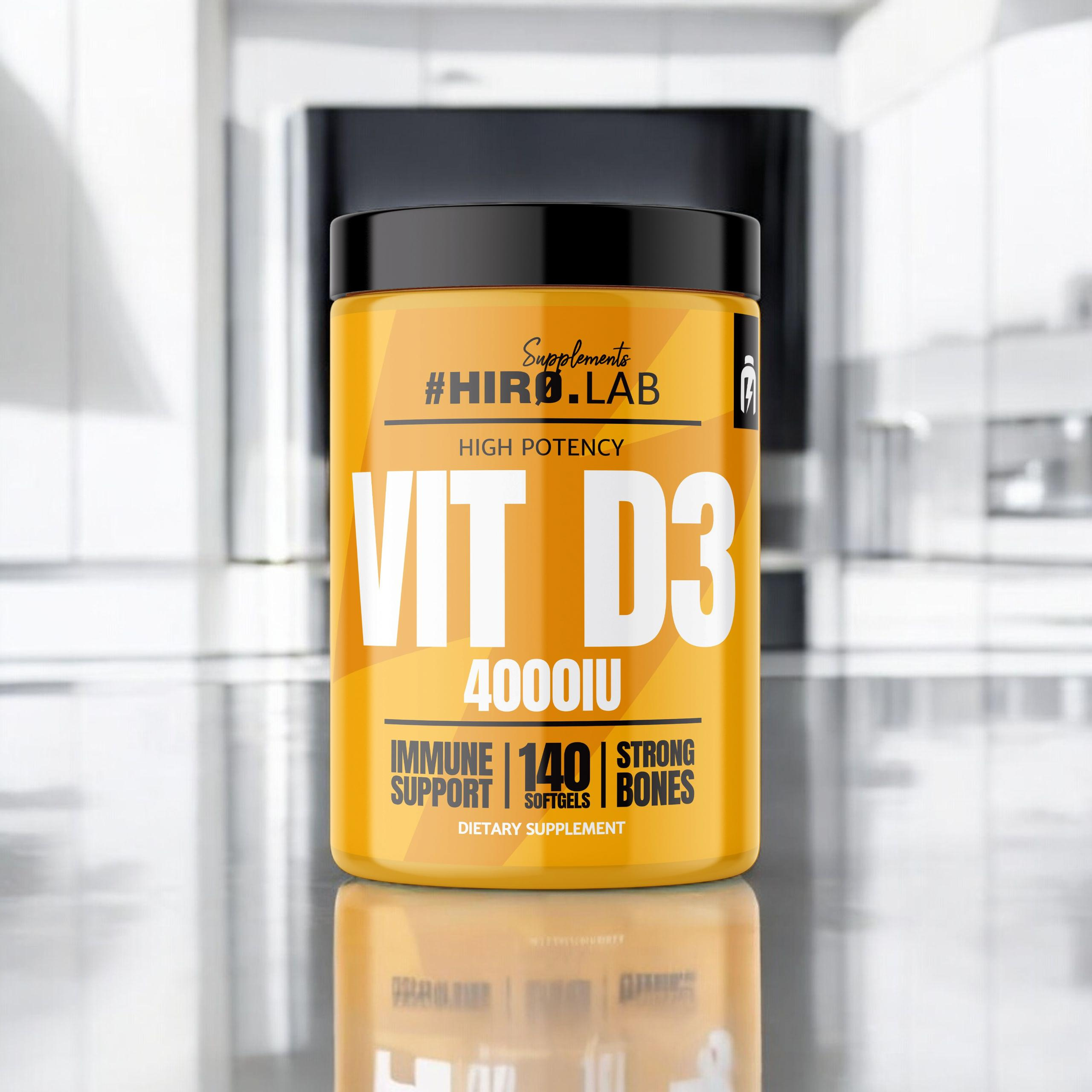 HIRO.LAB Vitamin D3 4000IU - 140 softgels