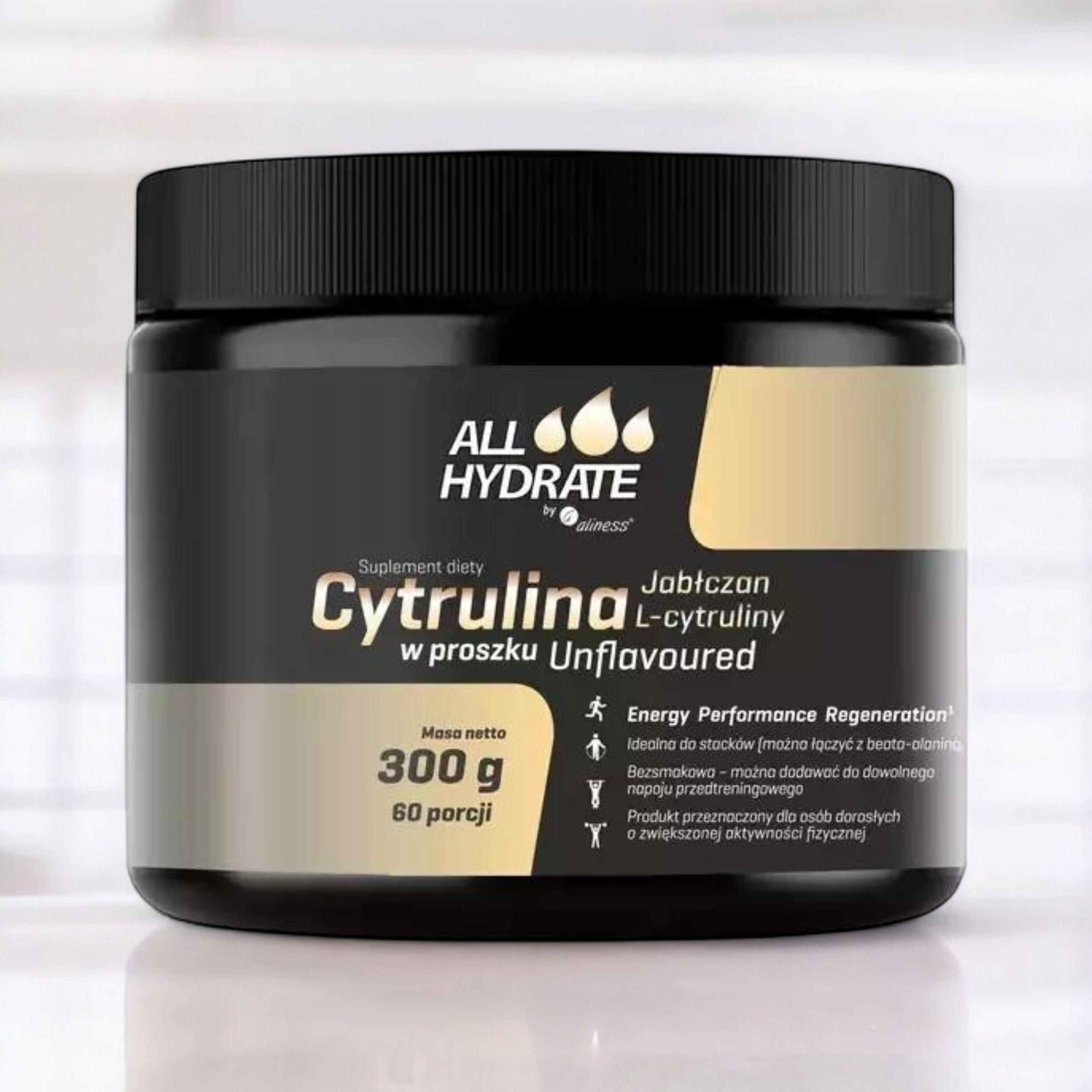 ALINESS - ALL Hydrate Jabłczan L-Cytruliny - 2x 300g - Natural