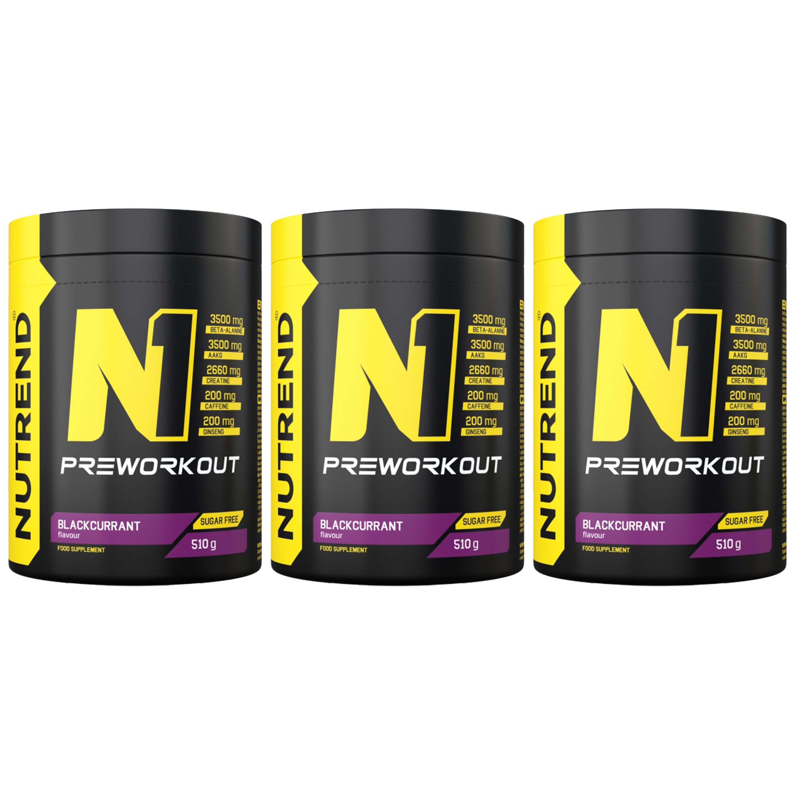 NUTREND N1 Pre Workout - 3x 510g
