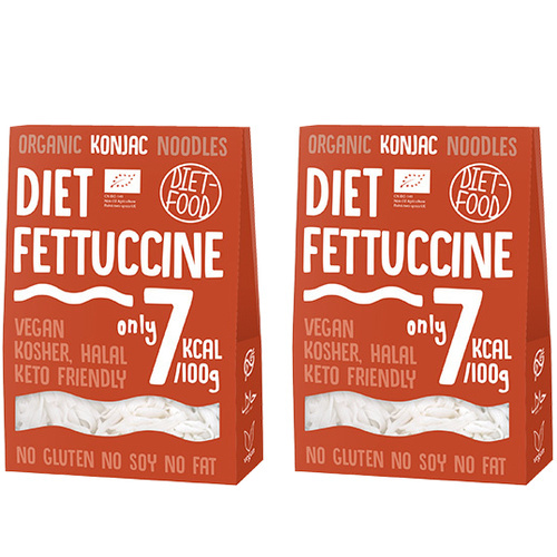 DIET FOOD Bio - Diet Fettuccine - 2x 300g - Makaron Konjac
